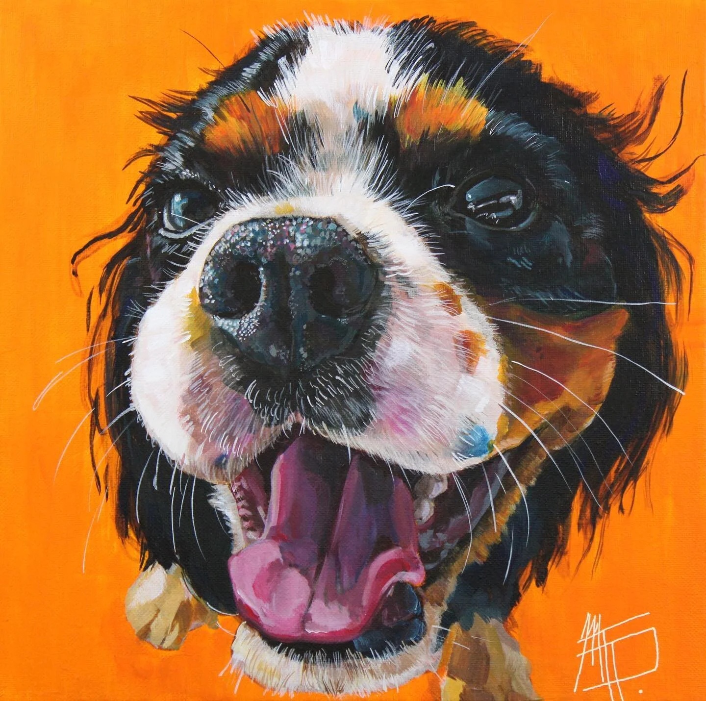 Is this a painting or a picture? Lol, it&rsquo;s a painting, of course! One of my latest from my series of small breeds. Thank you to ALL of you who came to see us at Paws in the Park 2023 at Lake Eola on last Saturday. I couldn&rsquo;t stop smiling-