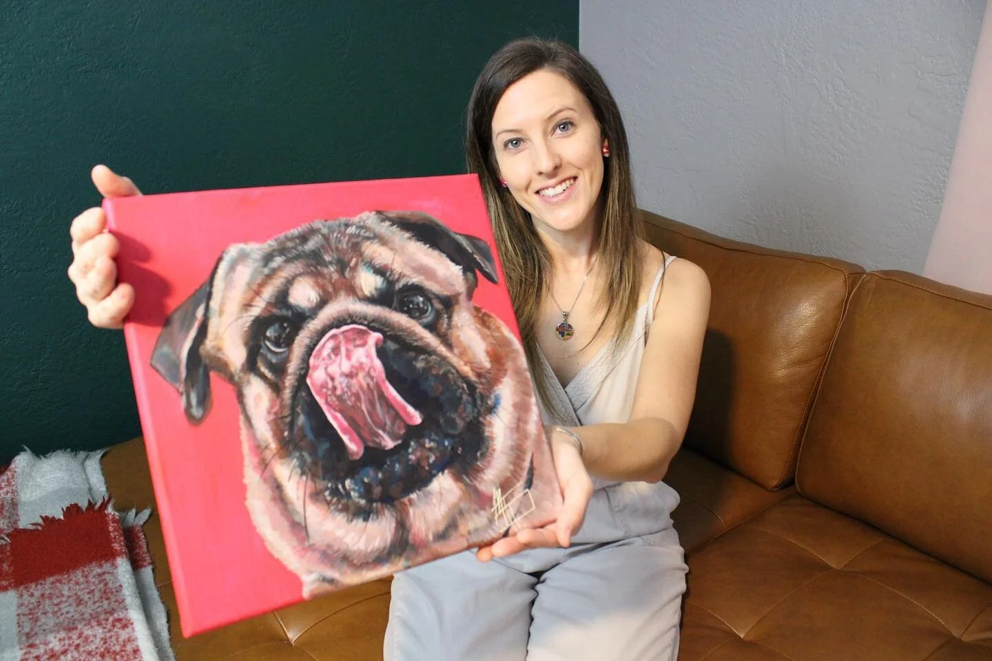 Today is #407 day, so let me introduce myself! I am Mindy, the artist behind The Painted Paw, LLC, my Orlando-based pet portrait business. I have been doing this professionally for nearly 2 years, and absolutely love working with people to create som