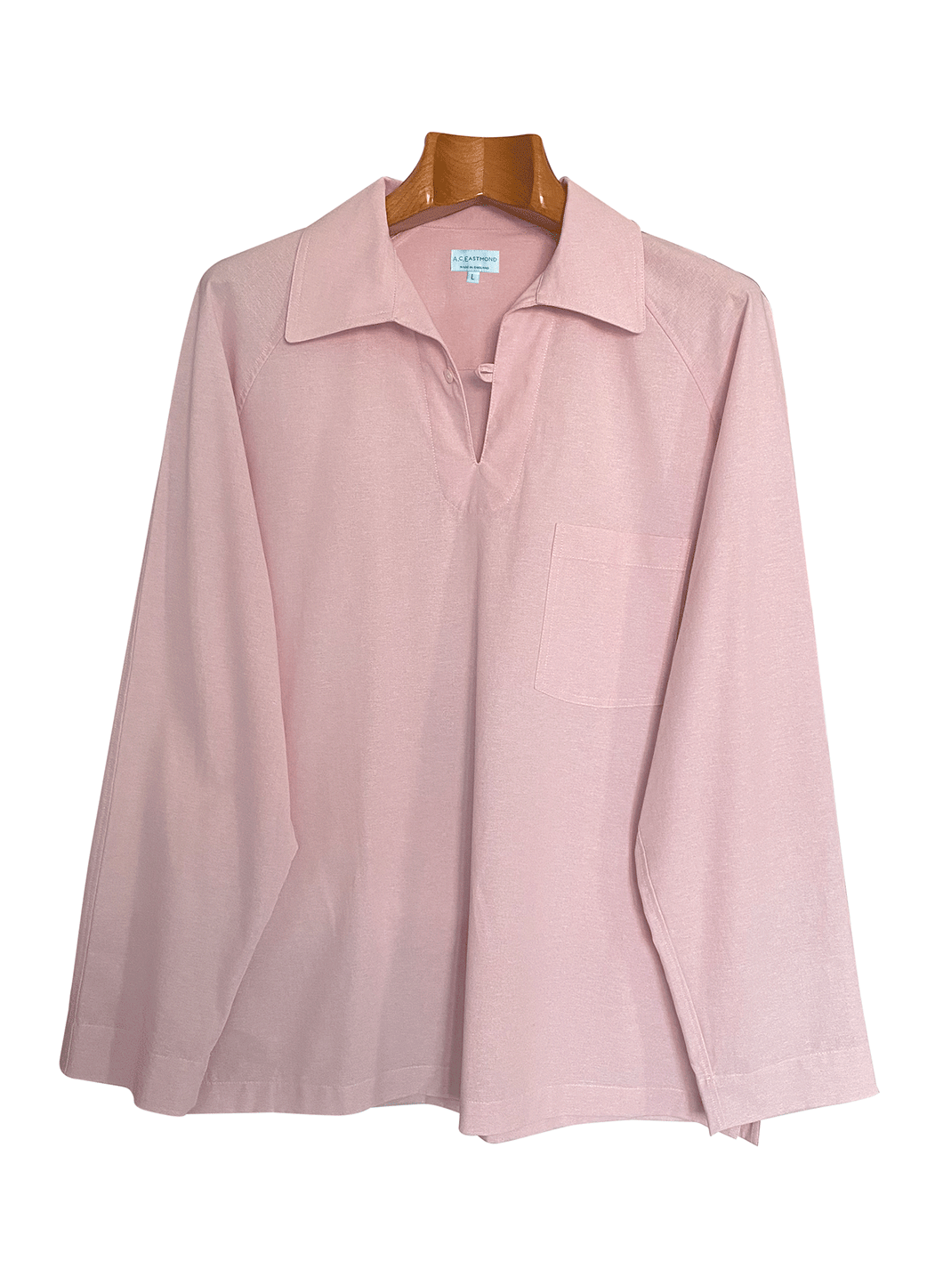 CHAMBRAY SMOCK SHIRT : Palermo Pink