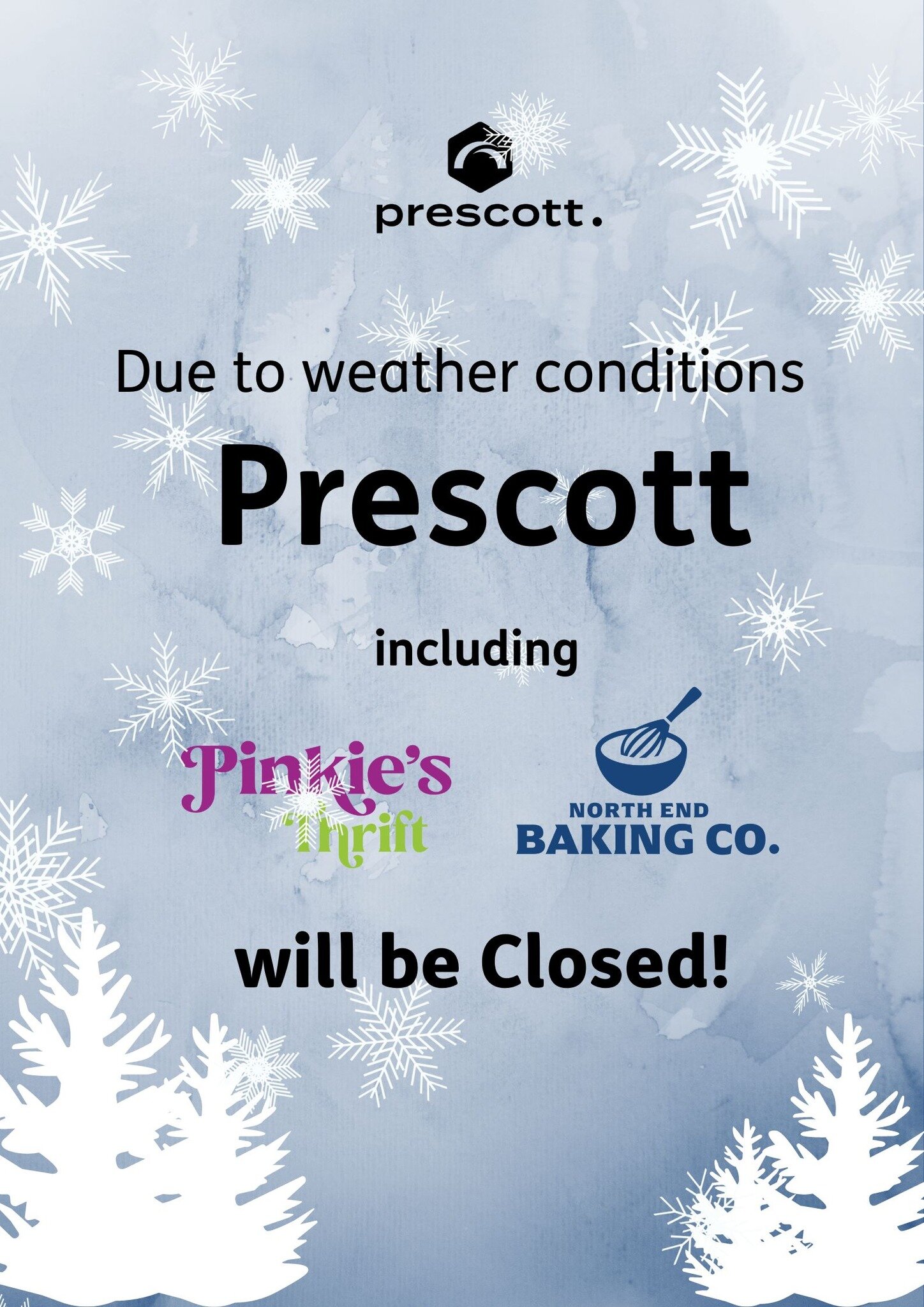 Hey folks, 

We are closed today. Stay safe out there!