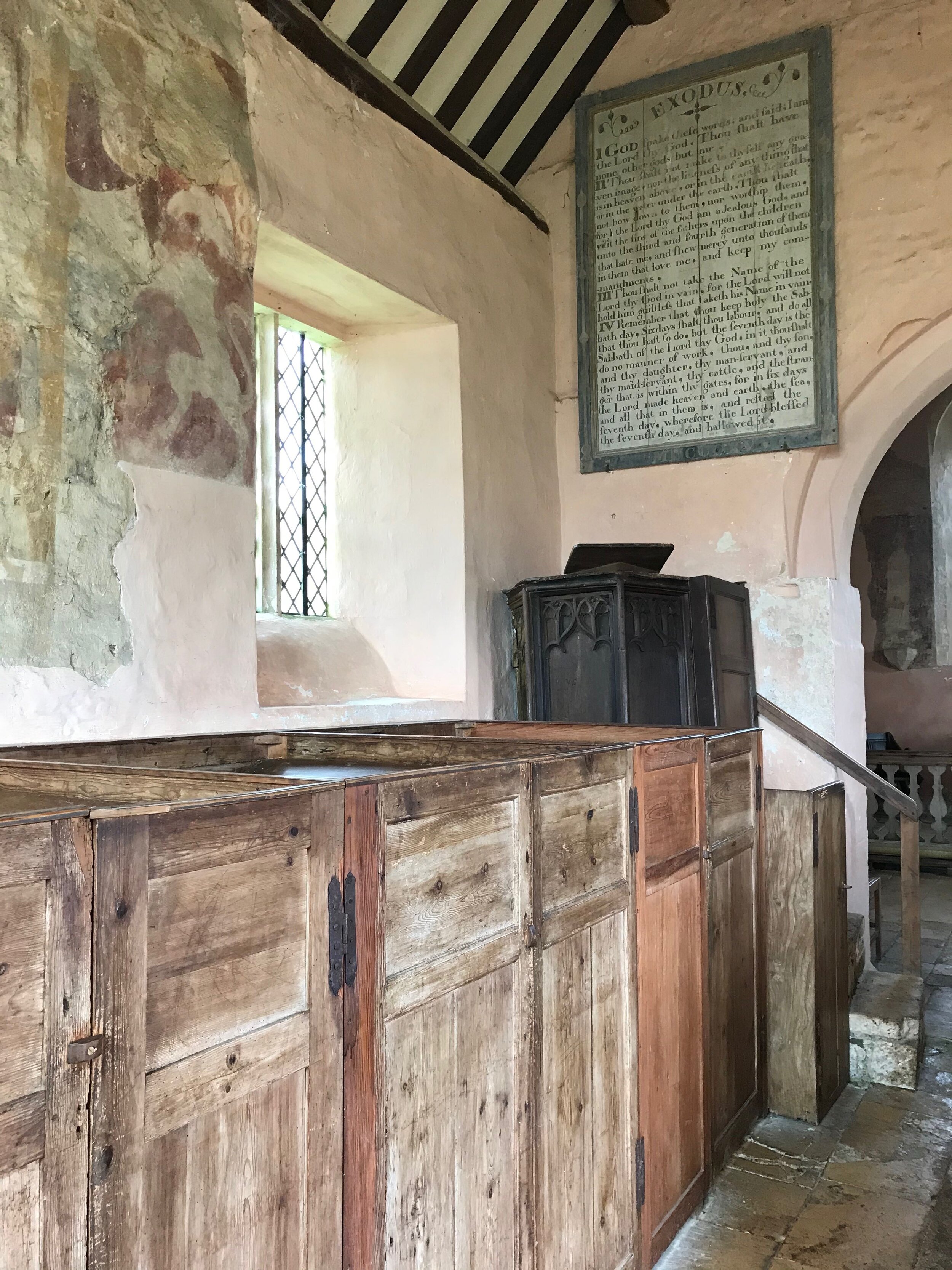 Box pews in St Oswald's Church