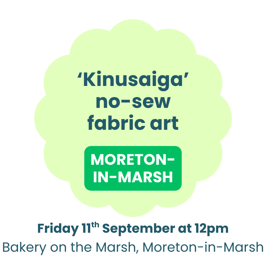 Kinusaiga at Bakery on the Marsh, Moreton in Marsh on Friday 11th September at 12pm