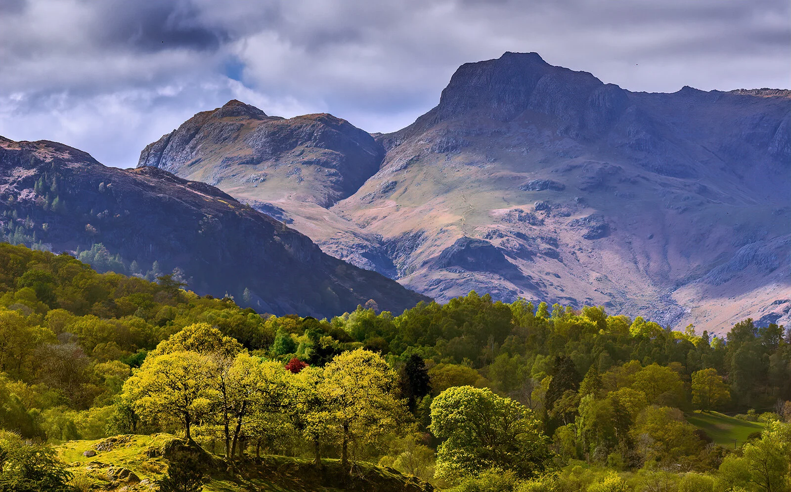 The Langdale Pikes in Spring