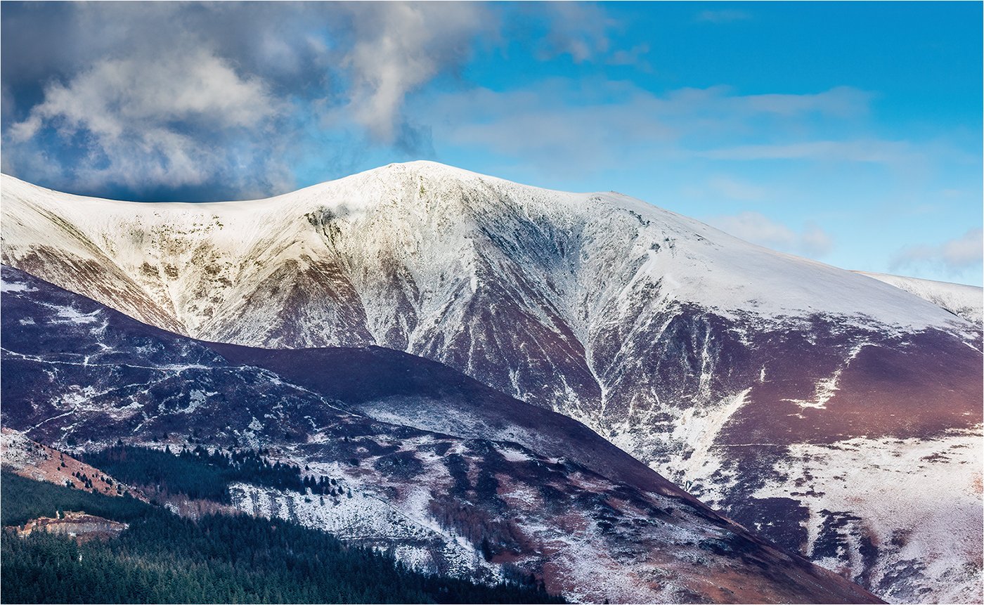 Skiddaw from the Whinlatter Pass in March