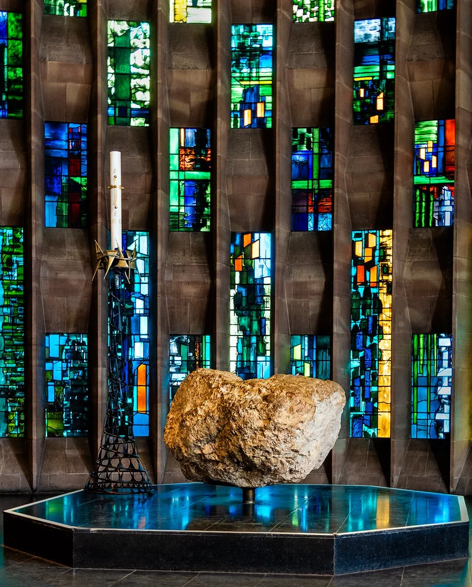Font and Baptistry Window, Coventry Catherdral