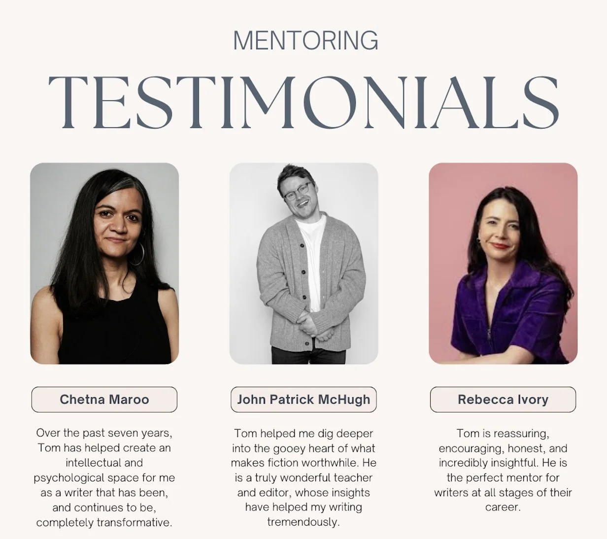 Thomas Morris, Fiction Mentor and Editor, Dublin, Ireland.