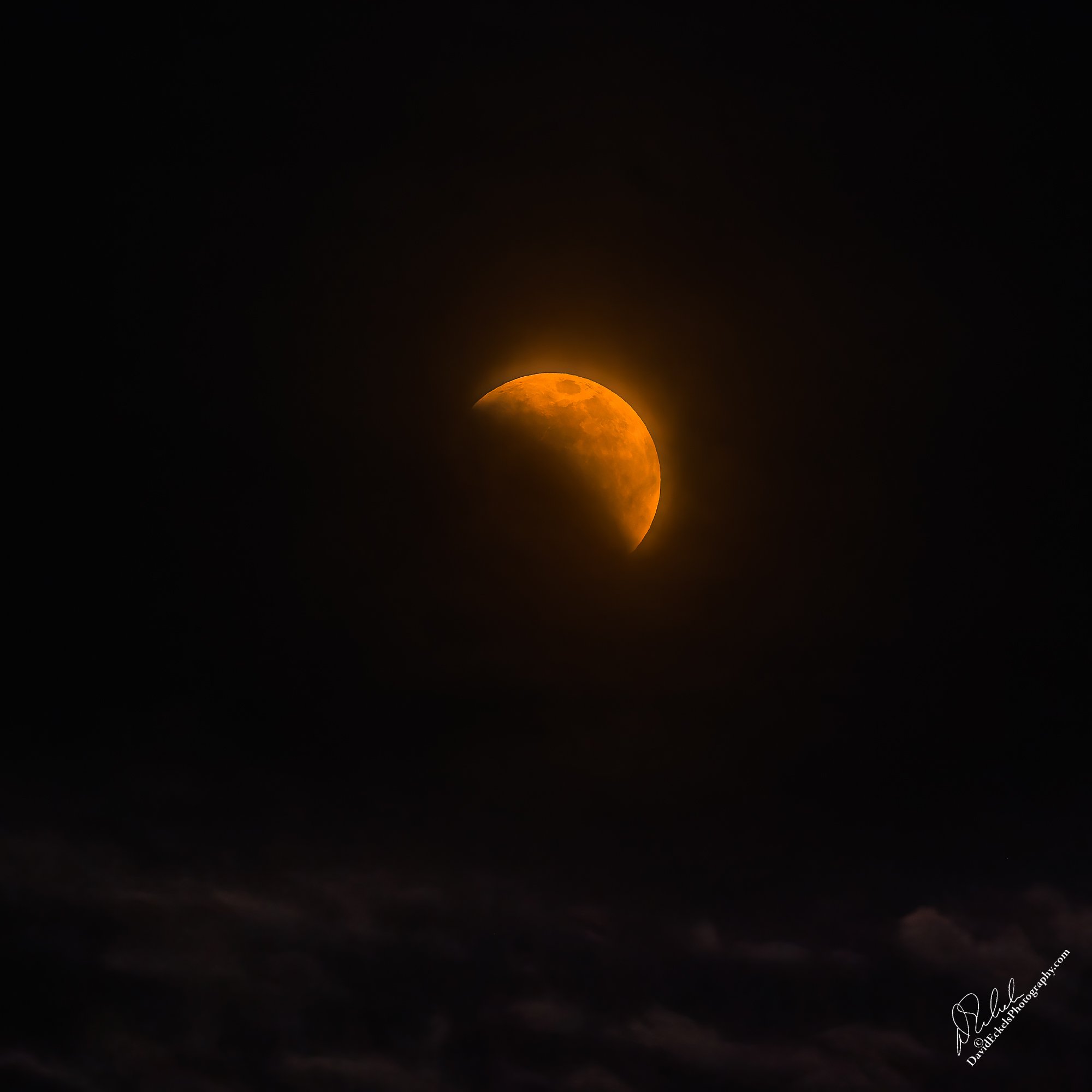 Blood Moon Partial Eclipse