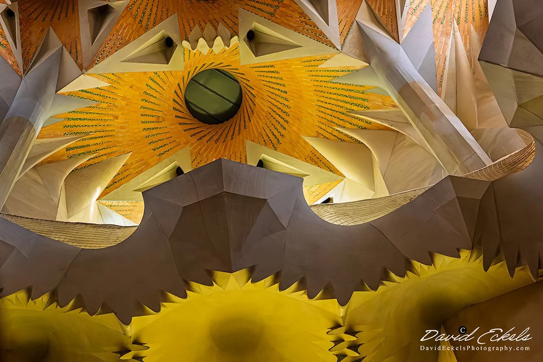 Sagrada Familia Ceiling Detail