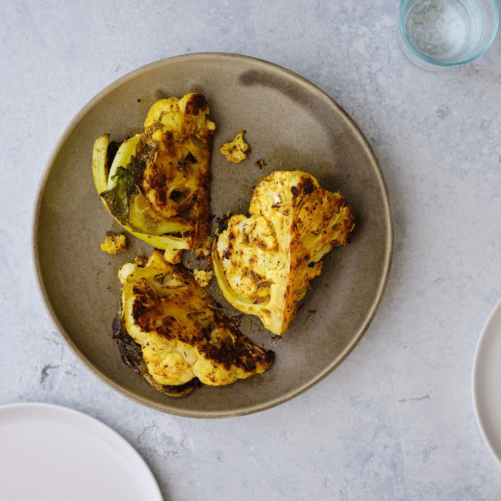 Half Roasted Cauliflower