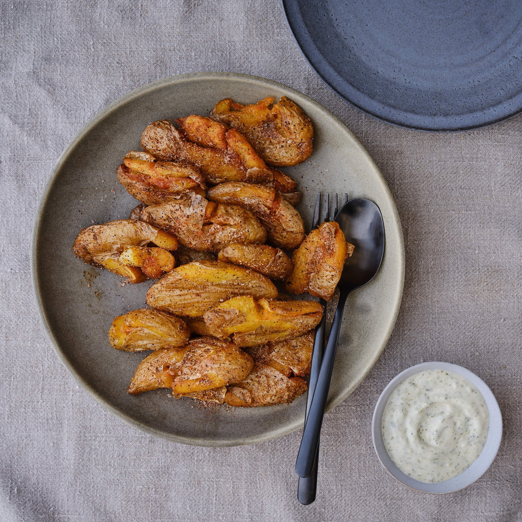Smashed Fingerling Potatoes