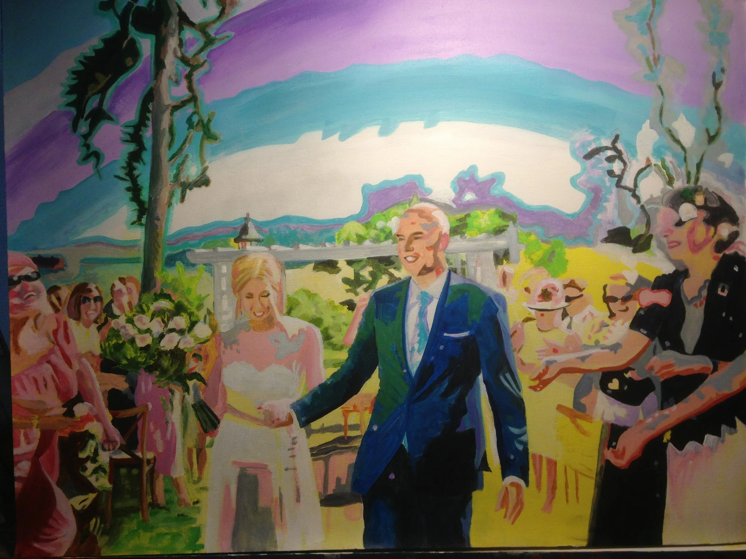 Monika & Clifford Mander - Family
Acrylic on Canvas 
GIFT