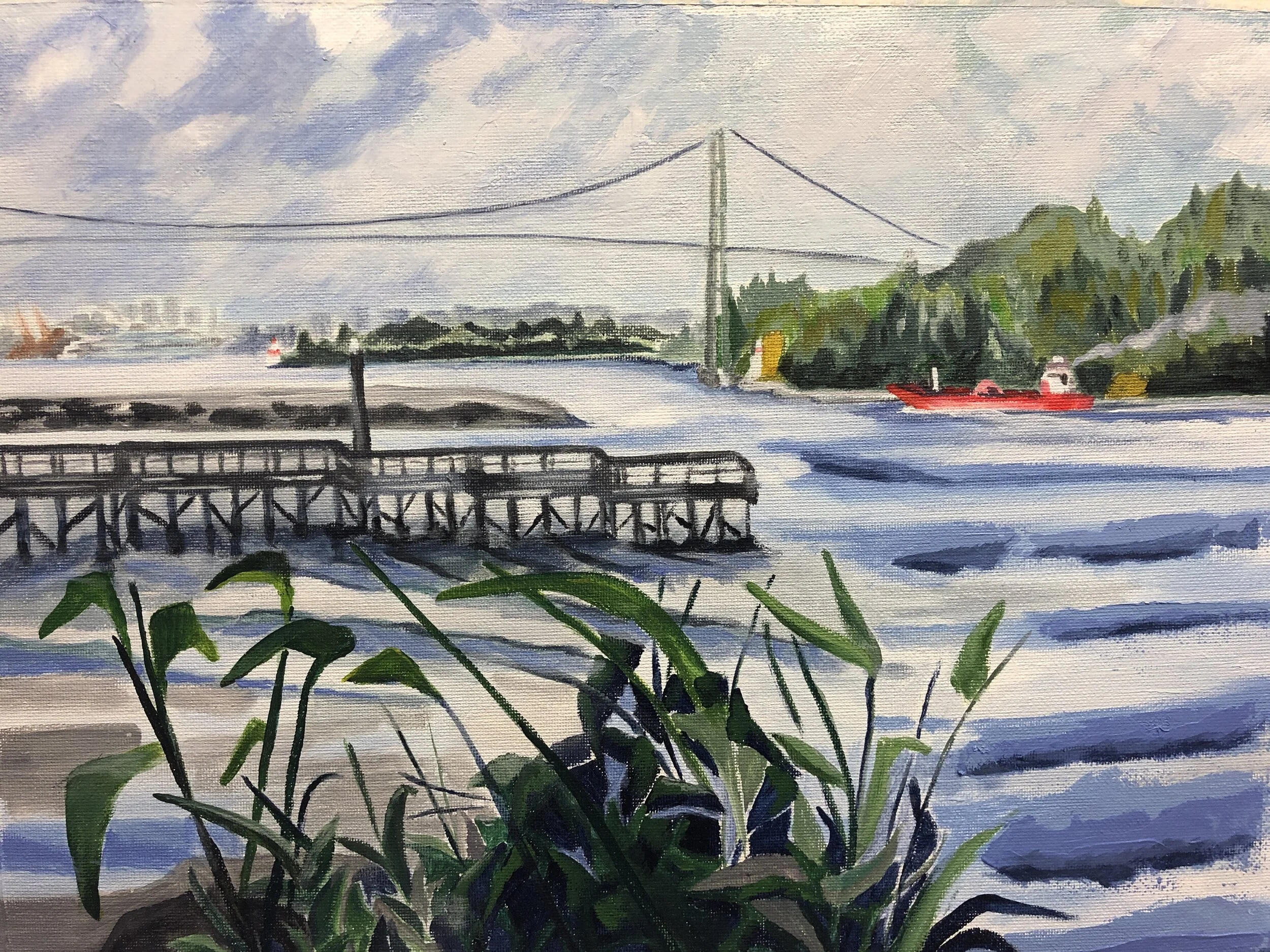 Argyle Waterfront view to Lions Gate Bridge 
16” x 18” Acrylic Sheet GIFT
