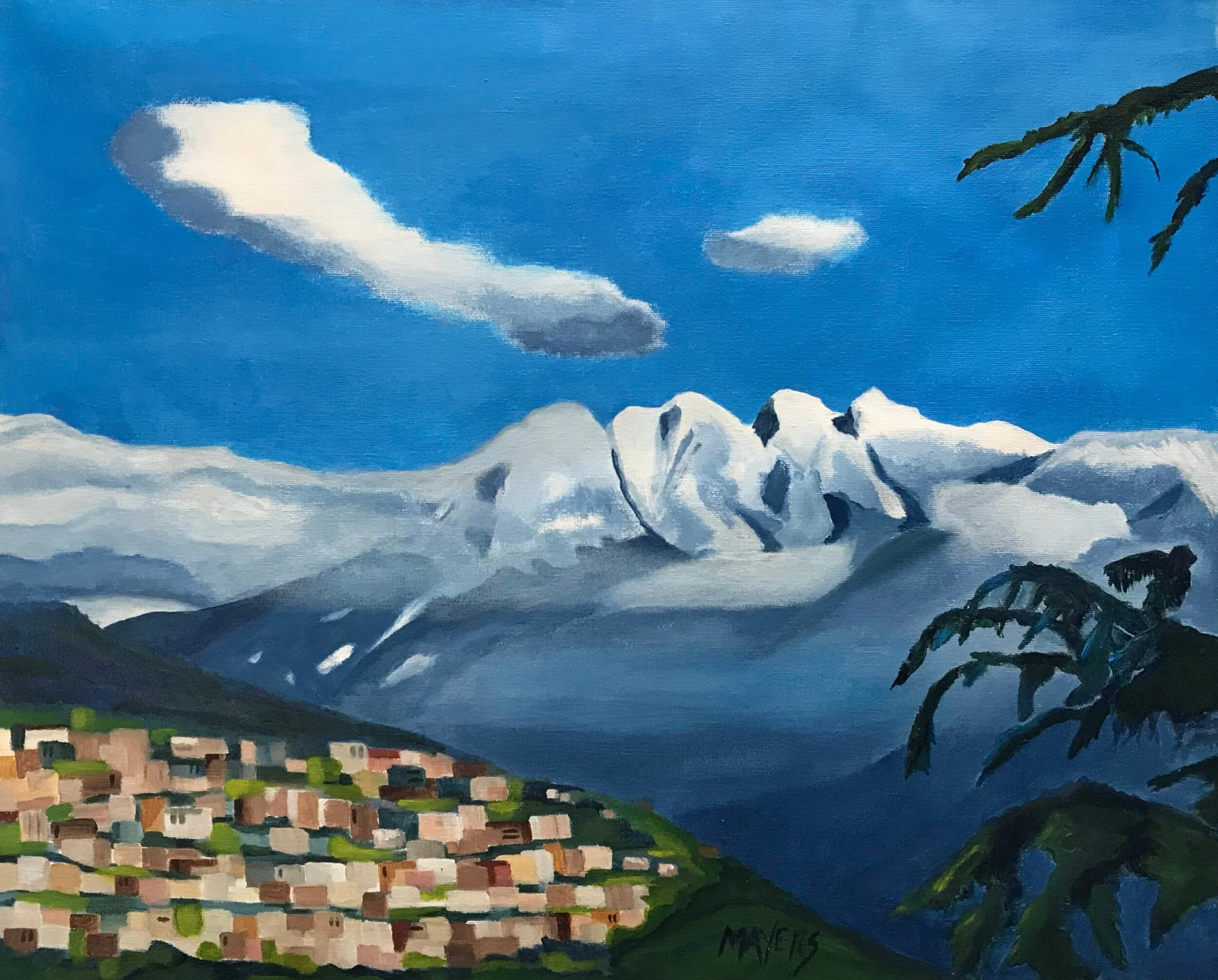 British Properties / Lion’s Mountain View 
20” x 16” Acrylic Canvas Sheet CAD$400