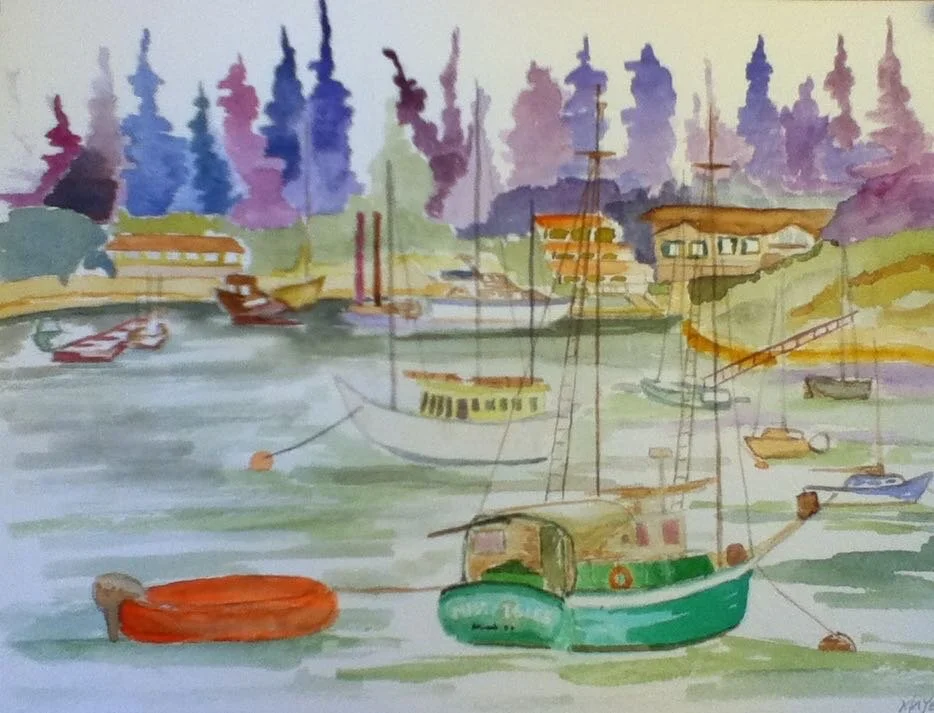 Cortez Bay, BC
Watercolour on paper 9" x 12" CND$80