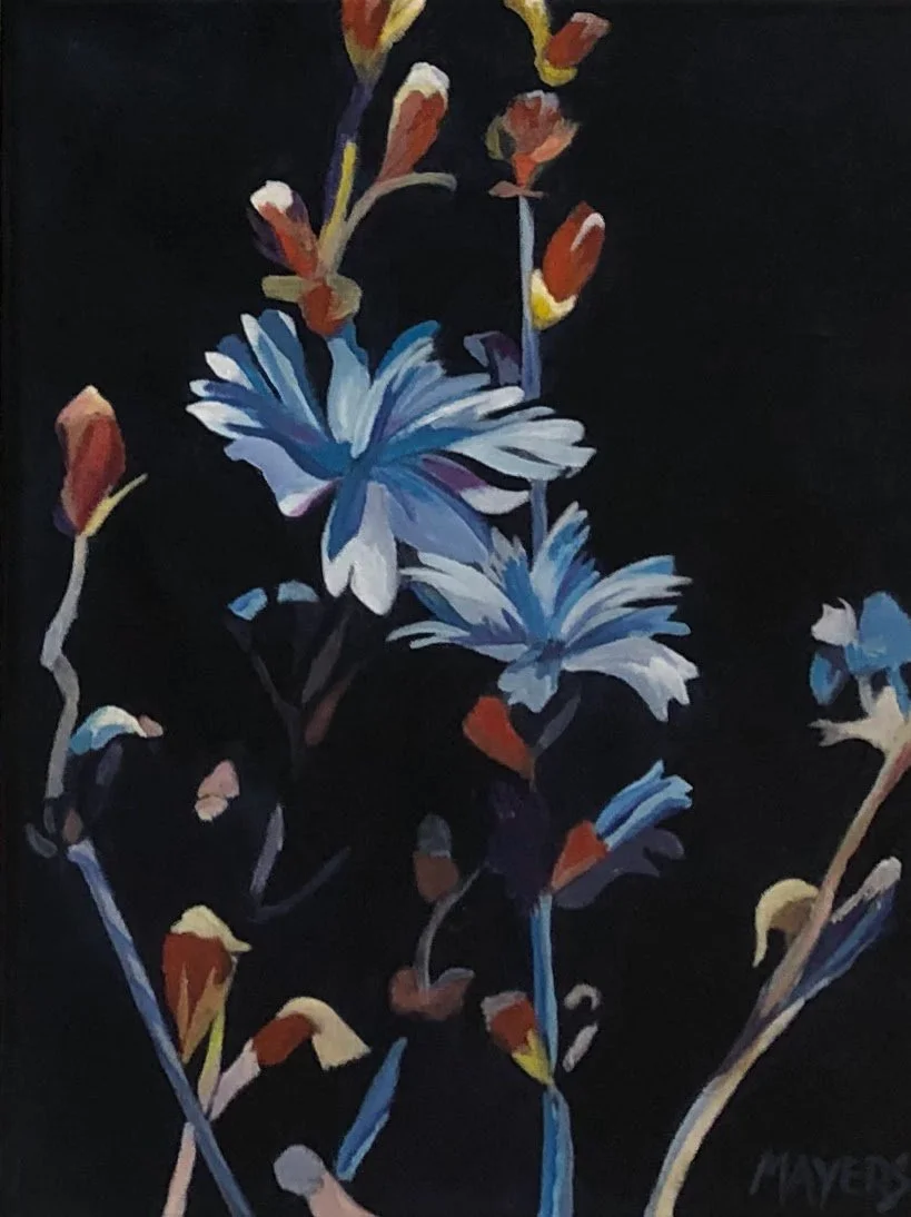 Wildflowers Blue Daisy
Acrylic on Canvas
12" x 16"
$60