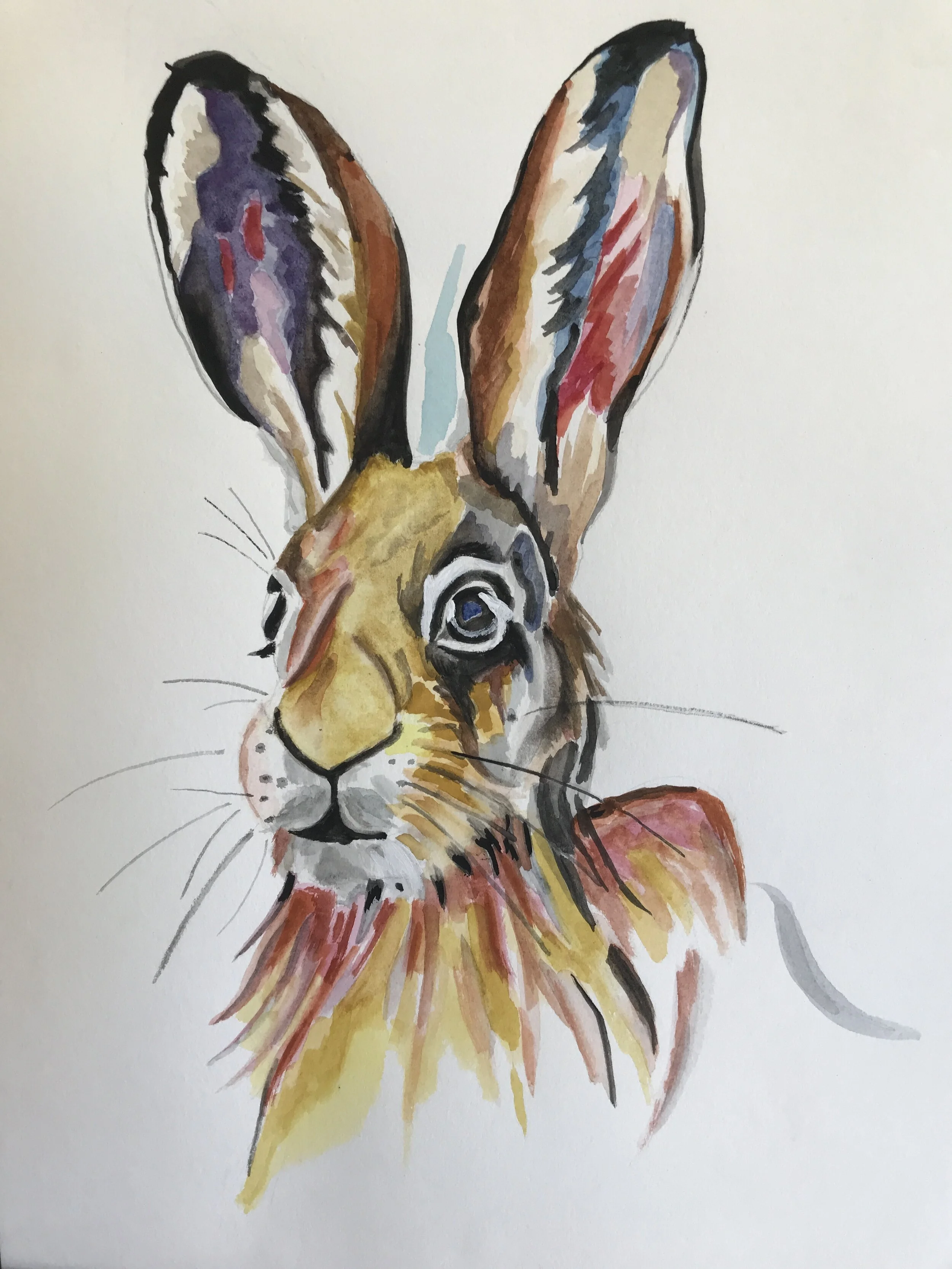 Watercolour Rabbit 
9" X 12" Chalk Pastel CAD$80