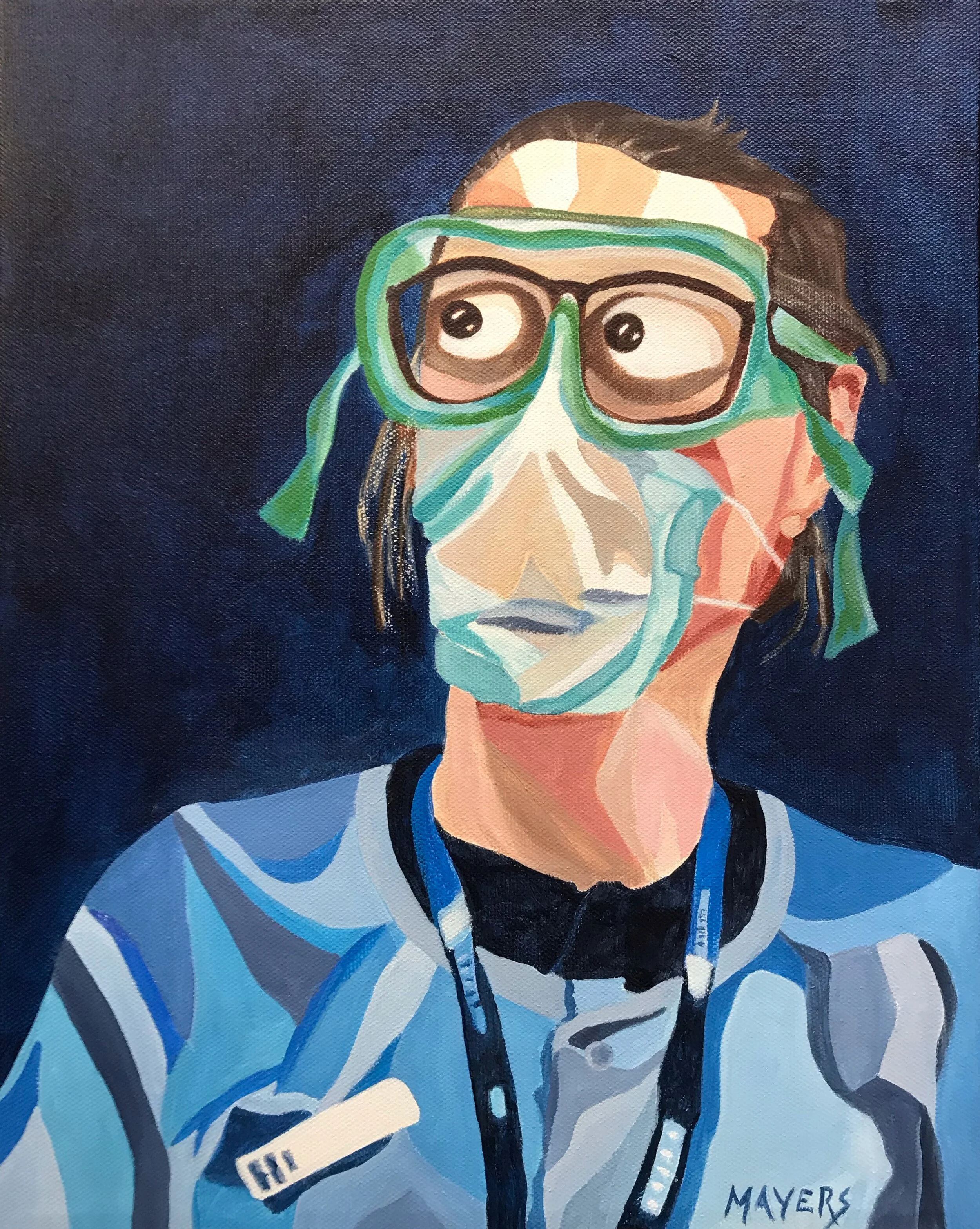 Health Care Worker
Acrylic on Canvas 11" x 14"  GIFT