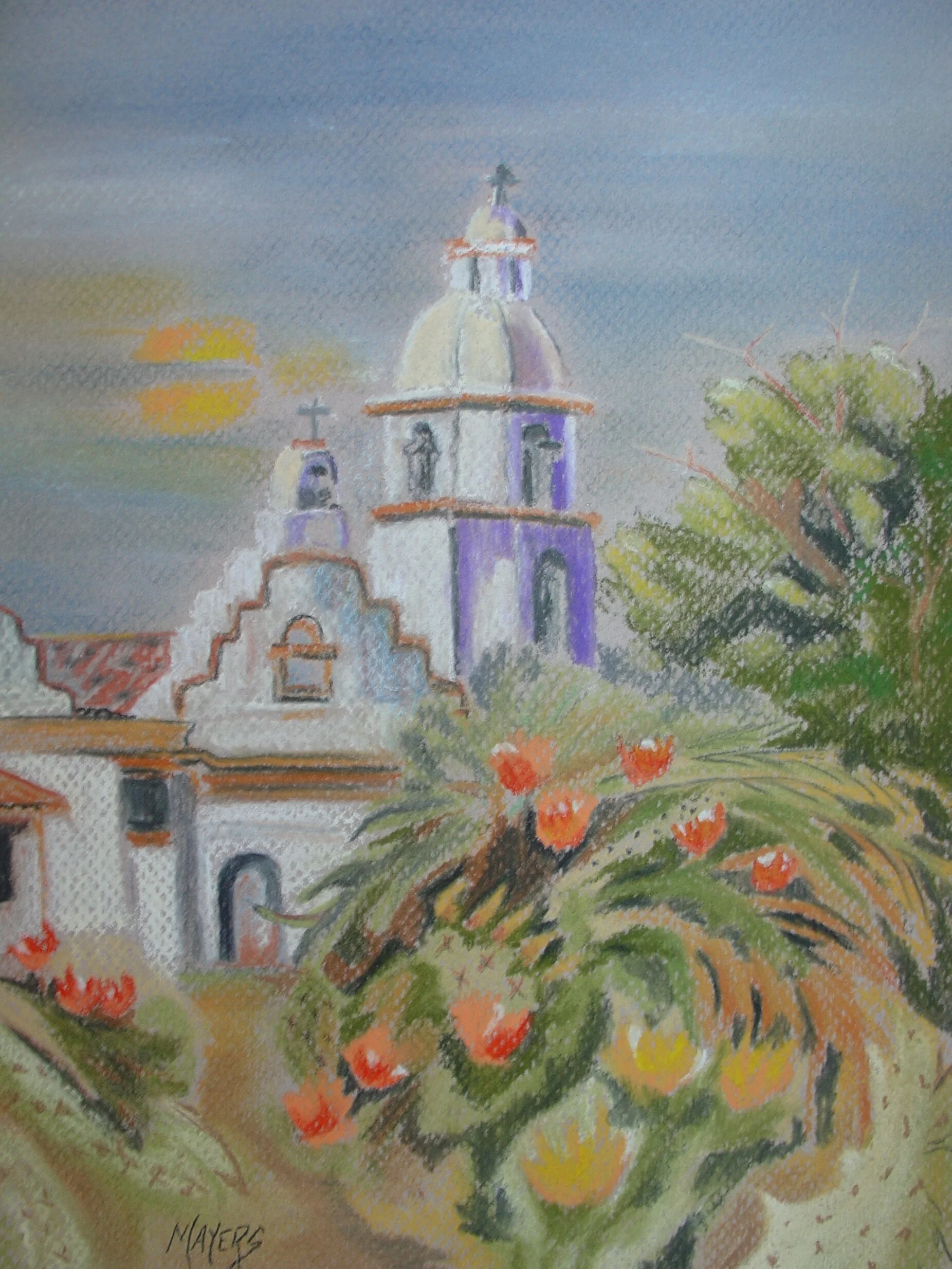 Adobe Church with Bell
12" X 16" Chalk Pastel CAD$125