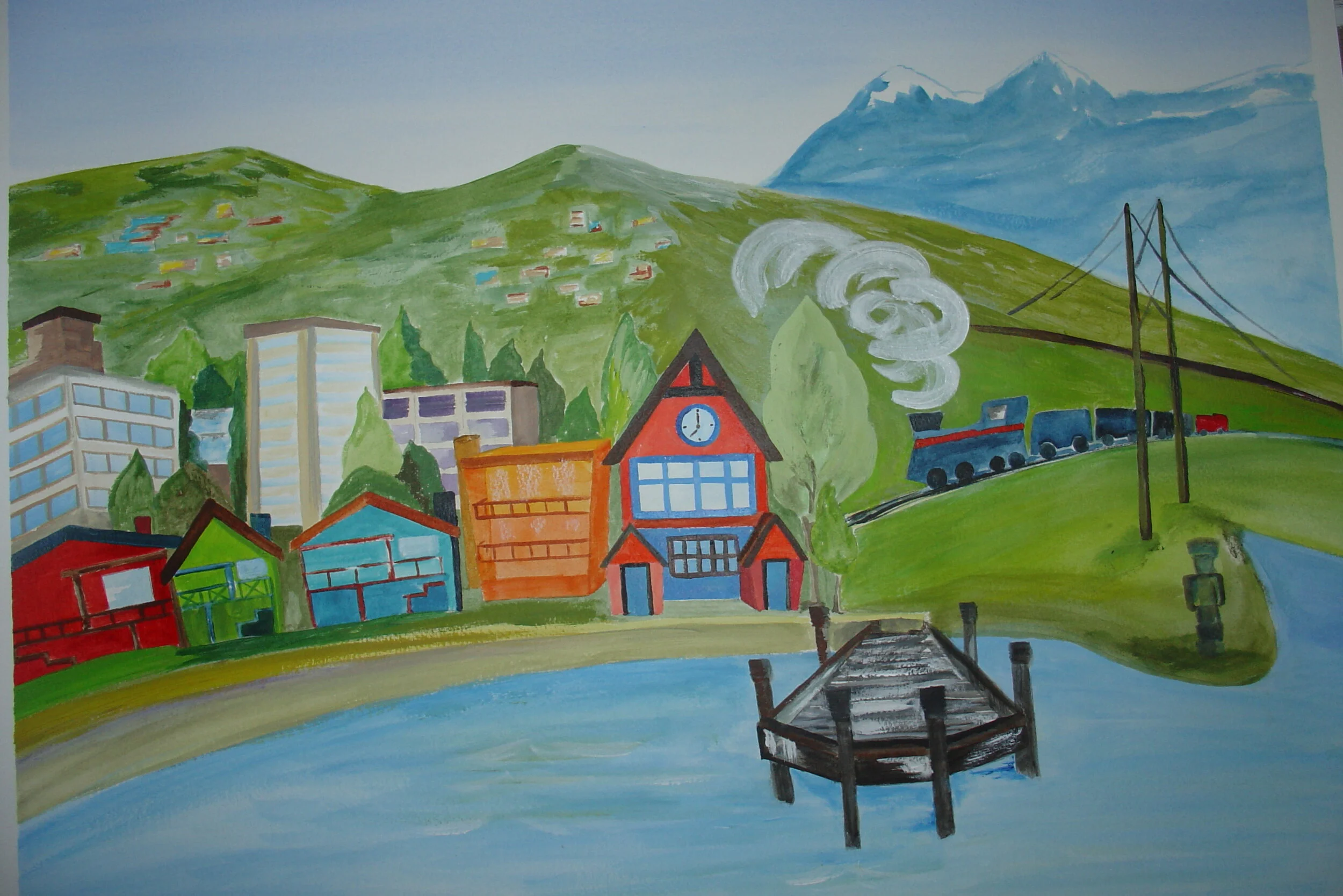 West Vancouver Ferry Arts Building
Acrylic on Canvas Sheet  20" x 16" GIFT