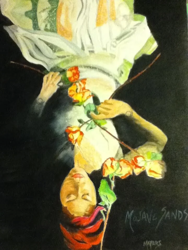 Megan Hutch - Photo Shoot Laying Across a Bed
Acrylic on Canvas Framed 
GIFT