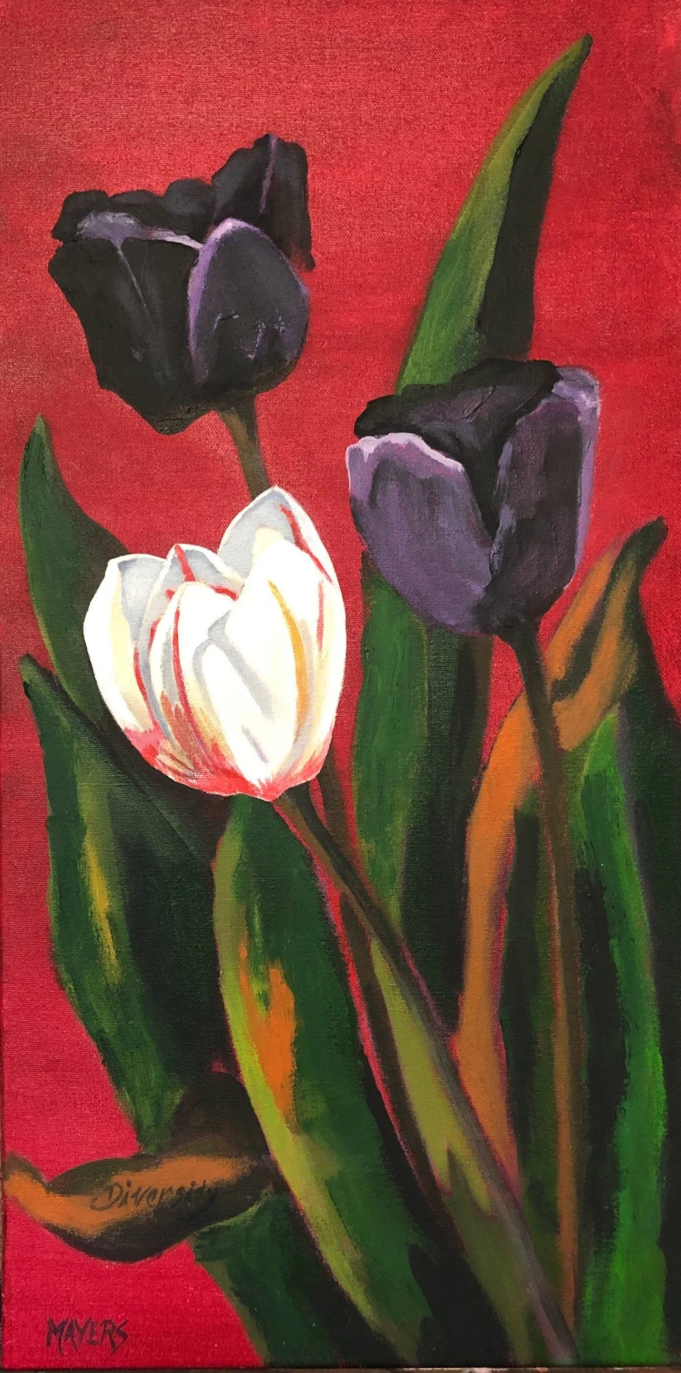 Tulips "Diversity"
Acrylic on Canvas
12" x 12"
$180 CDN