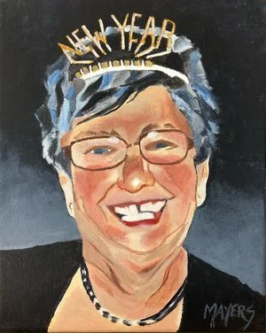 Lorraine Keddie Portrait 
Acrylic on Canvas 8" x 10" GIFT