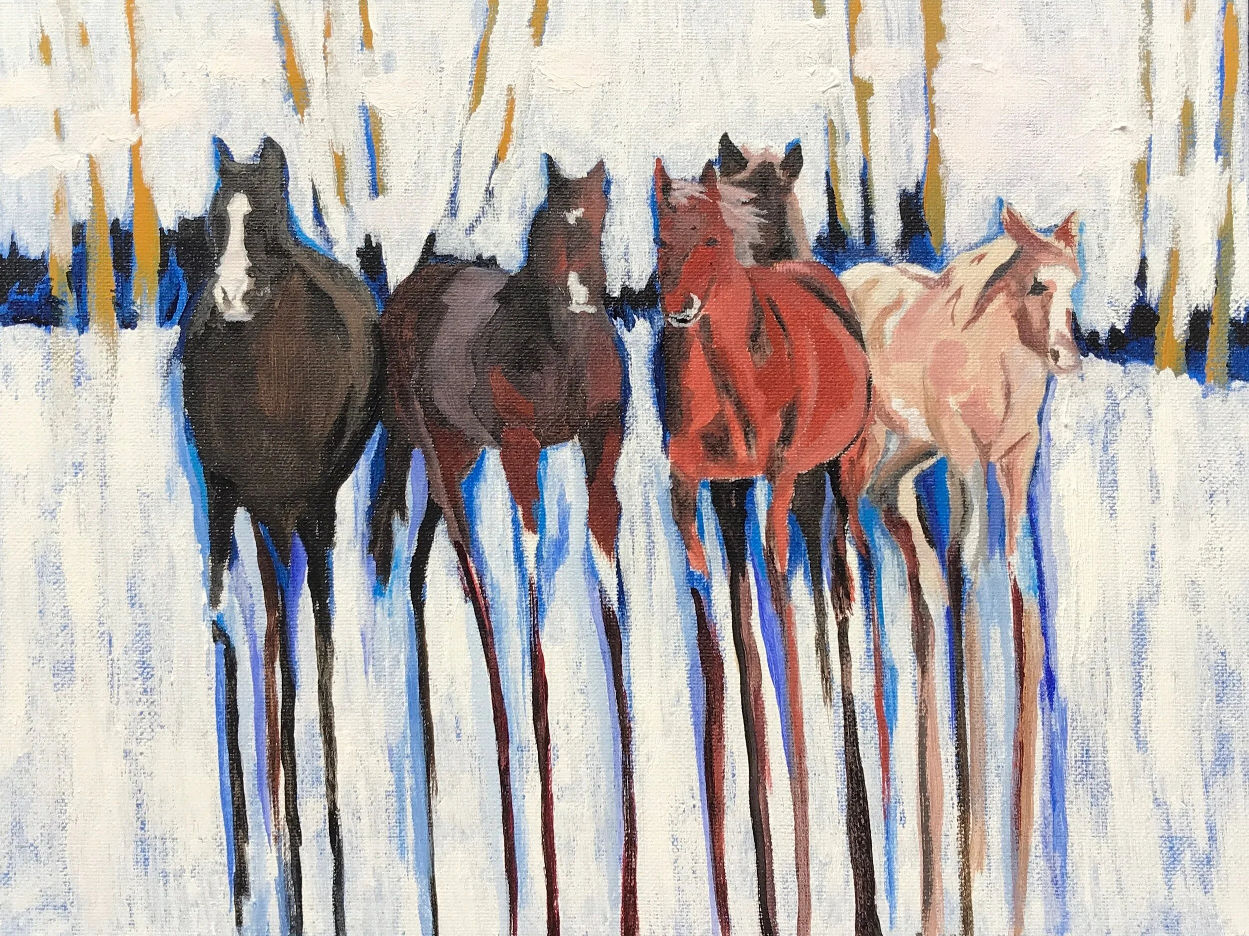 Long-Legged Horses
Acrylic SOLD