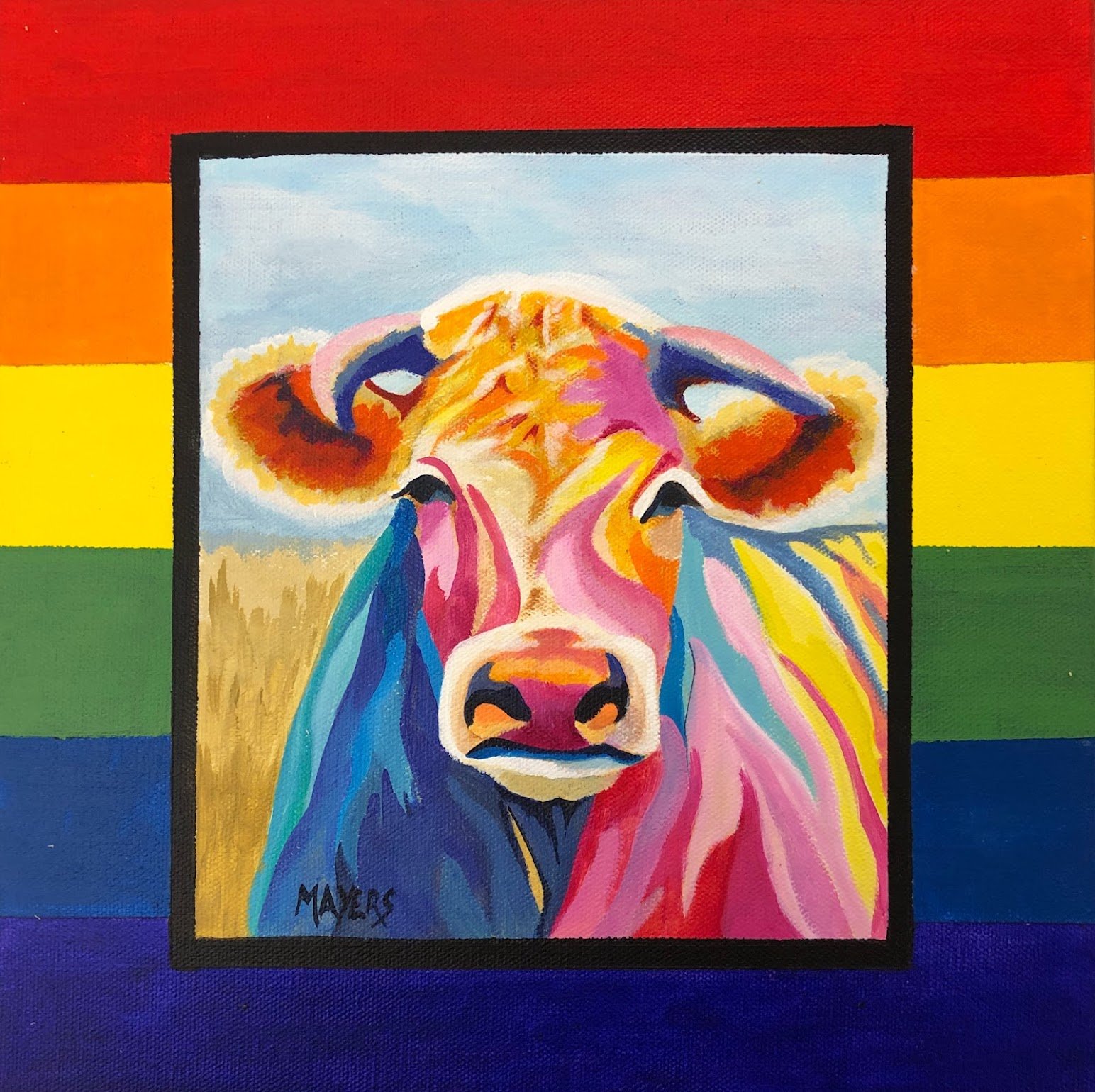 Pasture Cow
Acrylic on Canvas
12" x 12"
$125 CDN