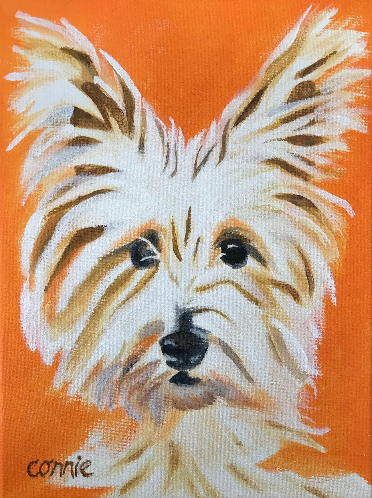 Connie (owner Mark)
Acrylic on Canvas
9" x 12"
SOLD