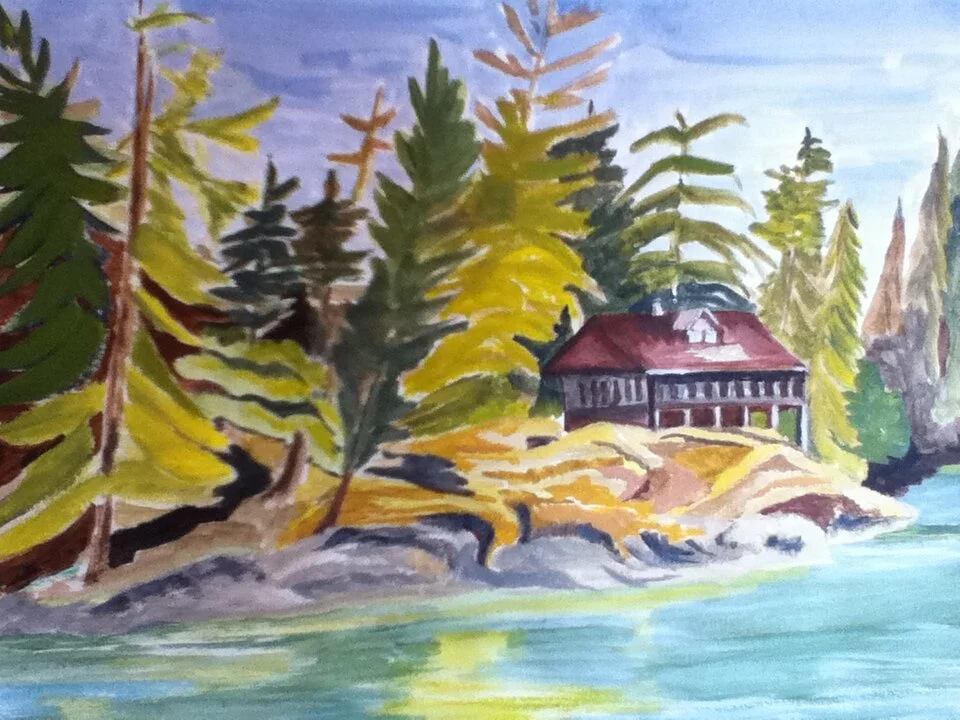 Home Bay, Jedediah Island, BC
Acrylic on Canvas 9" x 12" CND$200