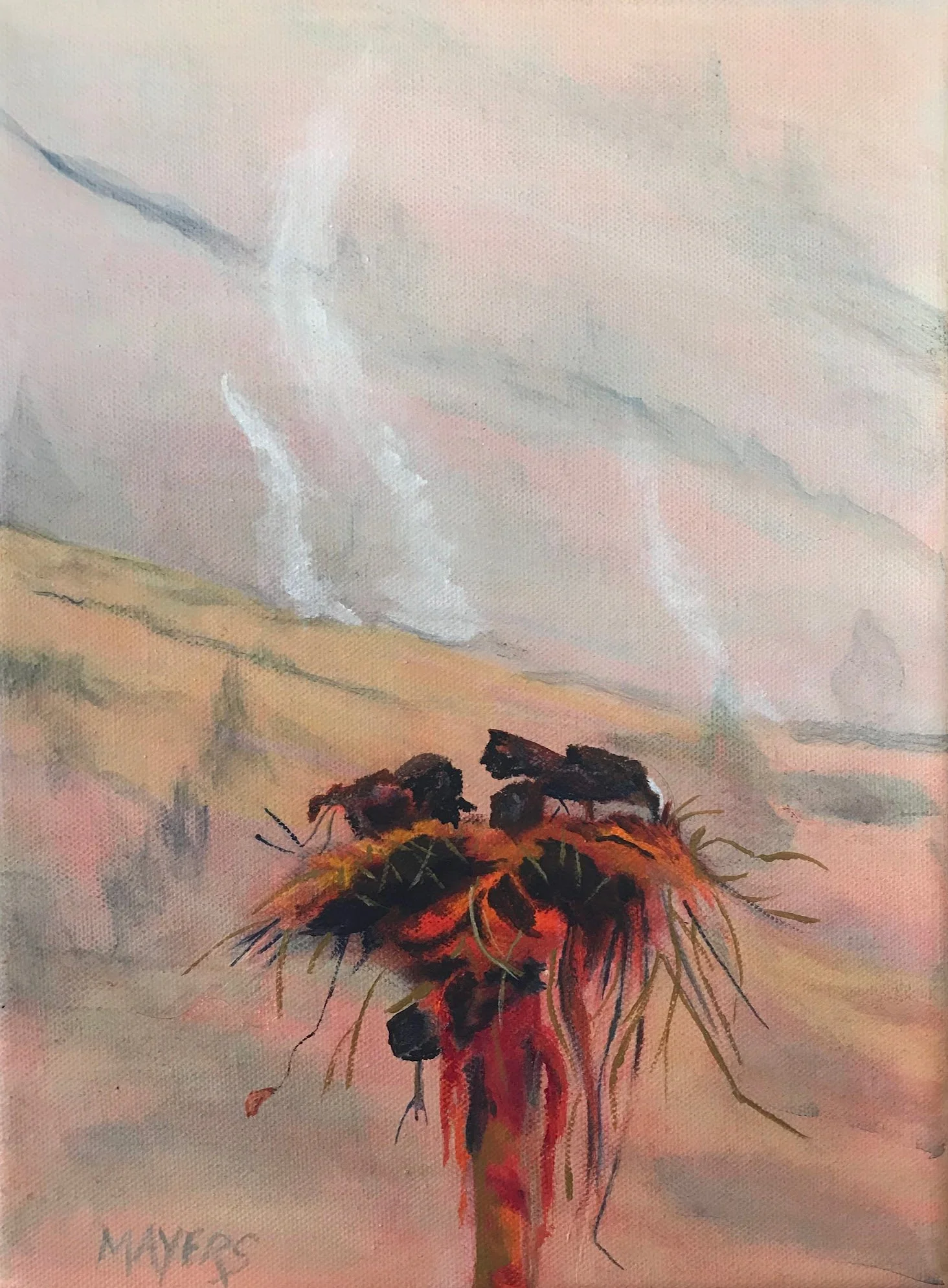 Peregrine Falcons Nest - Osoyoos Wildfire
Acrylic on Canvas 8" x 10"
$80.00 CAD