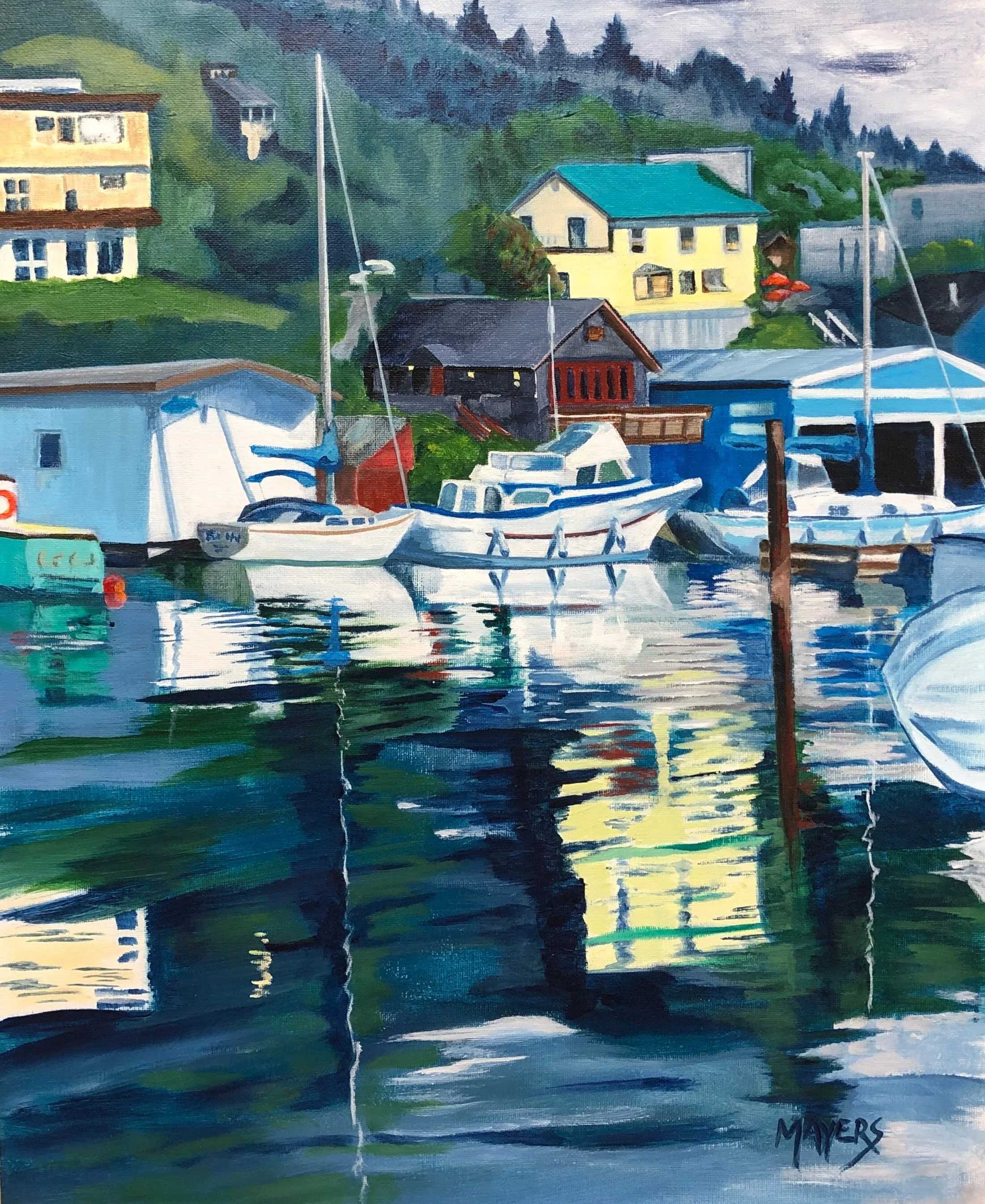 Gibson’s Landing
Acrylic on Canvas Sheet 16" x 20" CND$200