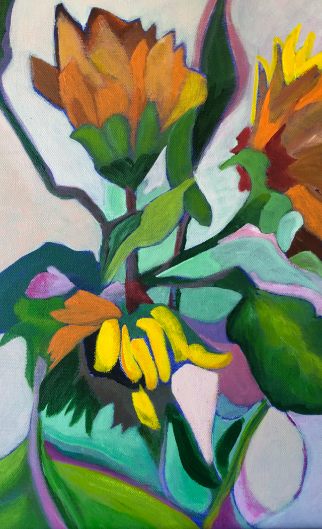 Sunflowers (Study)
Acrylic on Canvas
12" x 16"
$60