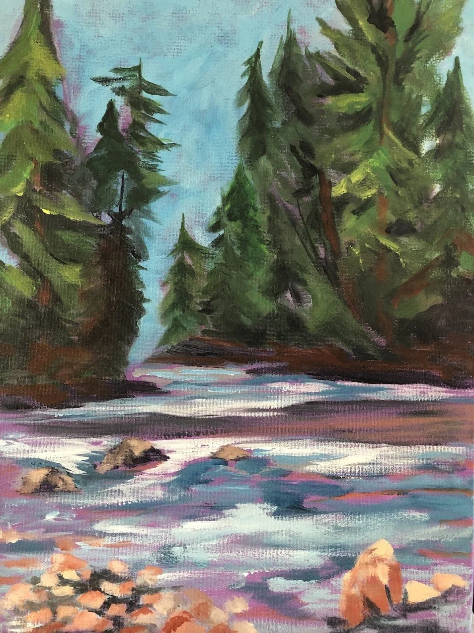 Squamish River, BC
Acrylic on Canvas
12" x 16" Framed
GIFT