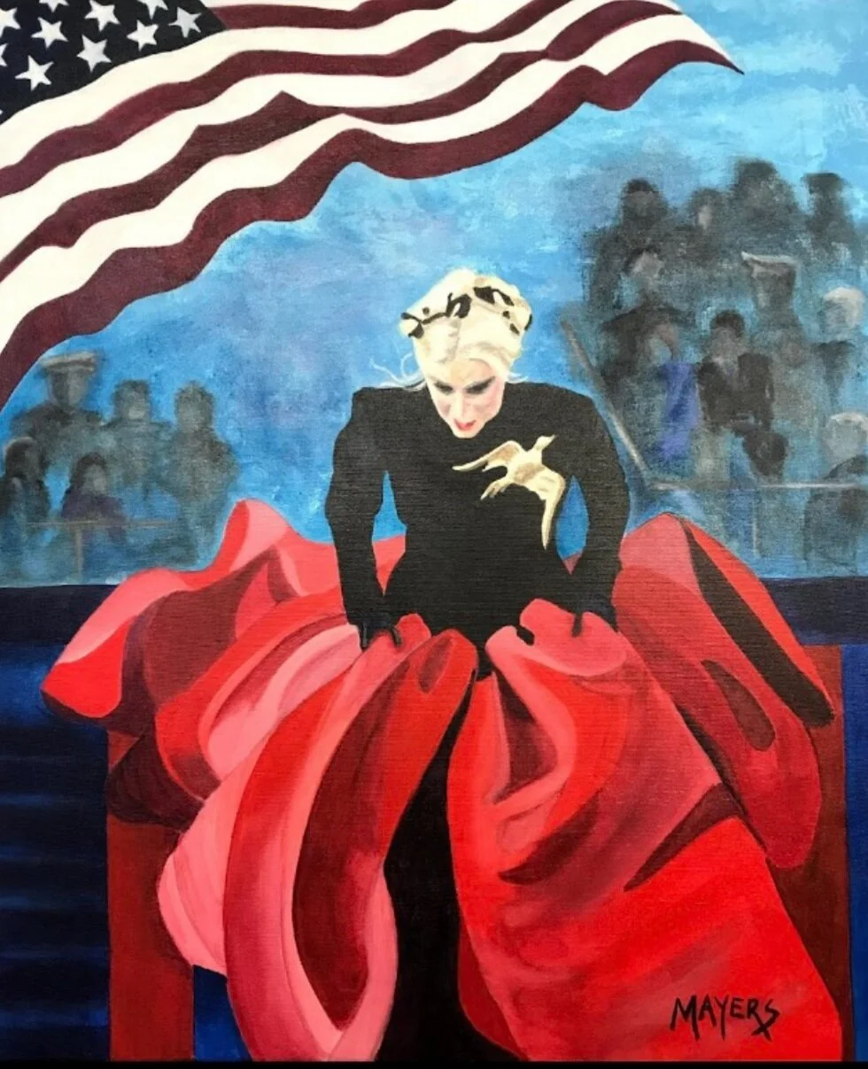 Lady Gaga Biden Inauguration 2021
Acrylic on Gallery GIFT