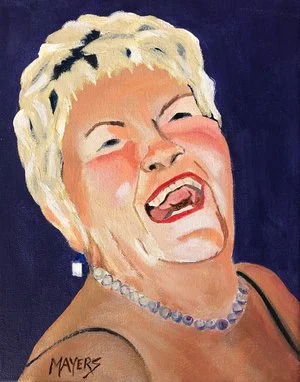 Kay Gill Portrait 
Acrylic on Canvas 8" x 10" GIFT