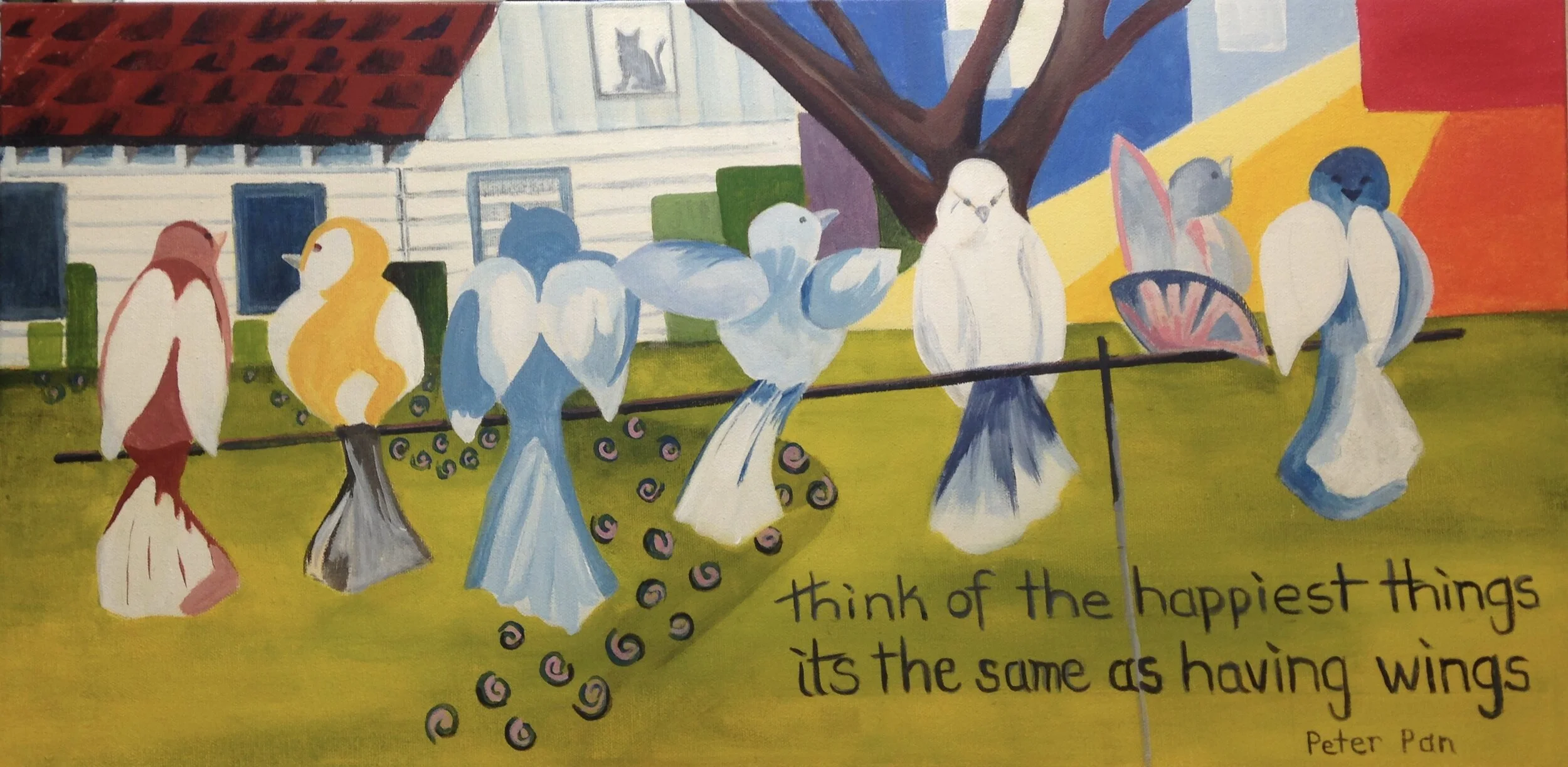 Bird Mobile 
Acrylic on Canvas
GIFT