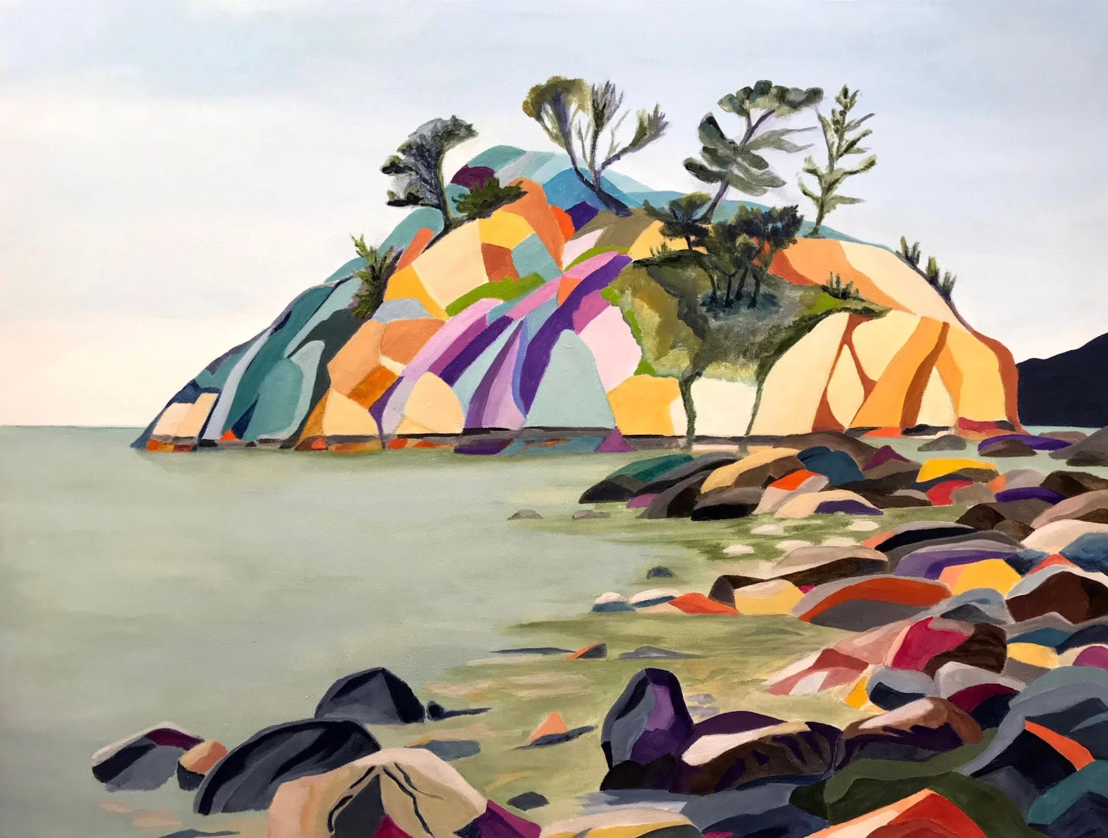 Whyte Islet - Whytecliff WV 
Acrylic on Canvas 24" x 18"  CND$400