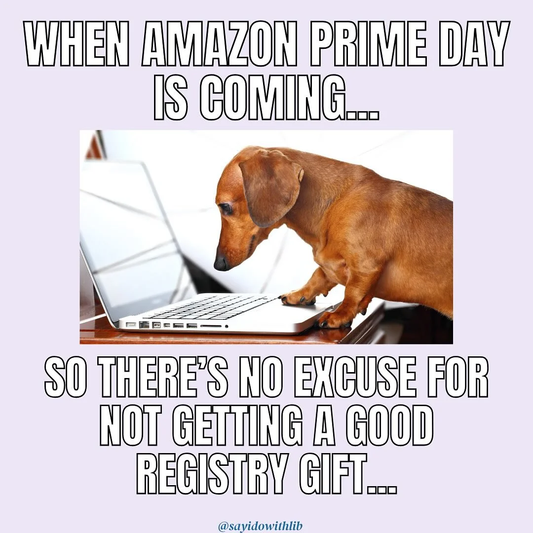 Get your registry links open and ready for @amazonprime day! 👀✨🤭 inspo: @fakejewishsocialite 

#bride #bridal #registry #wedding #weddingcontent #weddingcomedy