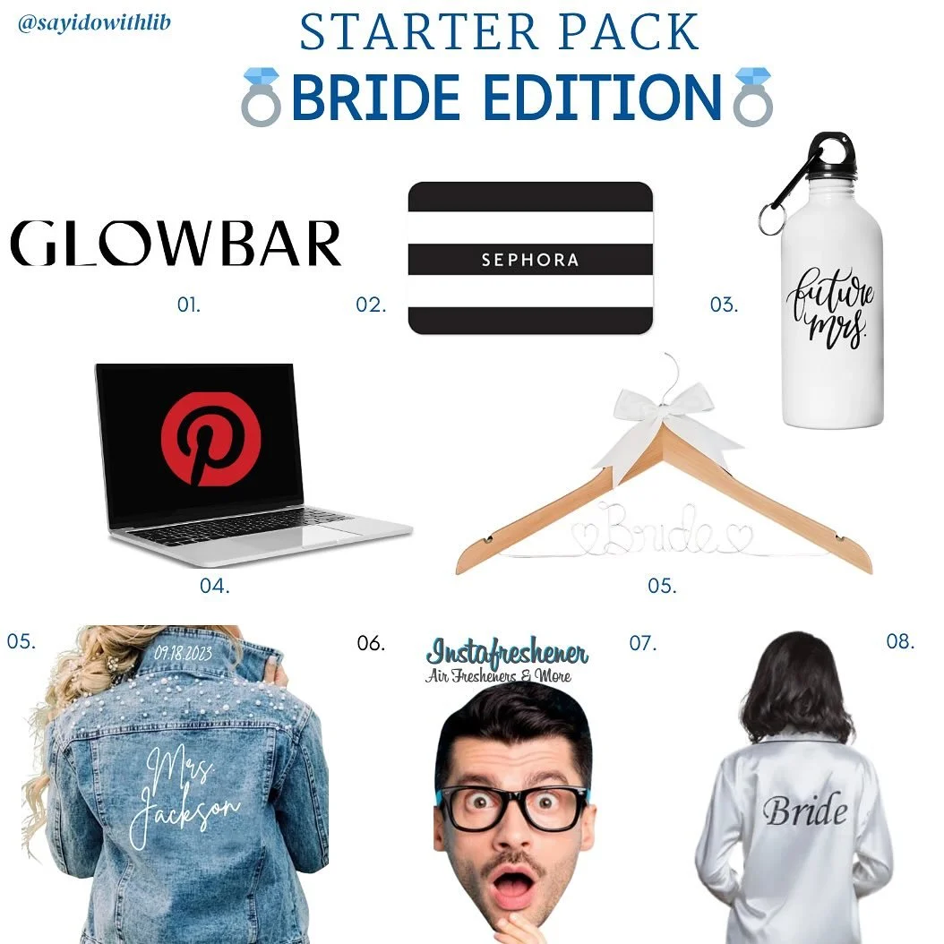 ✨The ultimate bridal starter pack if I do say so myself ✨ @pinterest @glowbar @instafreshener @sephora 

#pinterest #sephora #glowbar #sephora #bride #wedding #weddingcontent #brides #bridal #bridememe