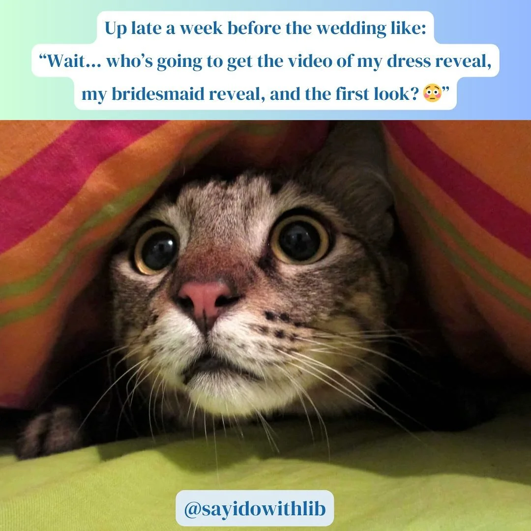 Your wedding is a special day &mdash; let&rsquo;s capture it right!
From the laughs to the tears to the dance floor chaos &mdash; I&rsquo;ve got you. 🤍
Let&rsquo;s make sure your memories feel just as magical as the moment.
Email: sayidowithlib@gmai