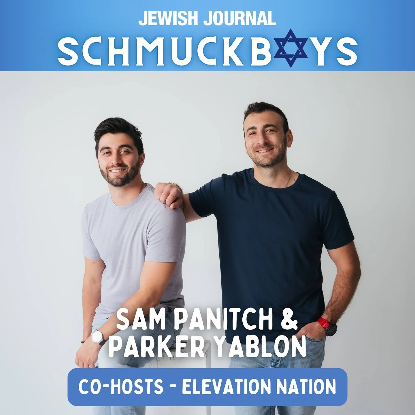 This week on @schmuckboysofficial - it&rsquo;s double trouble with @sam_p_panitch and @parkeryablon - the co-hosts of the @elevationnation_ podcast! Tune in to hear them share their story of how they&rsquo;ve grown their community and worked to help 
