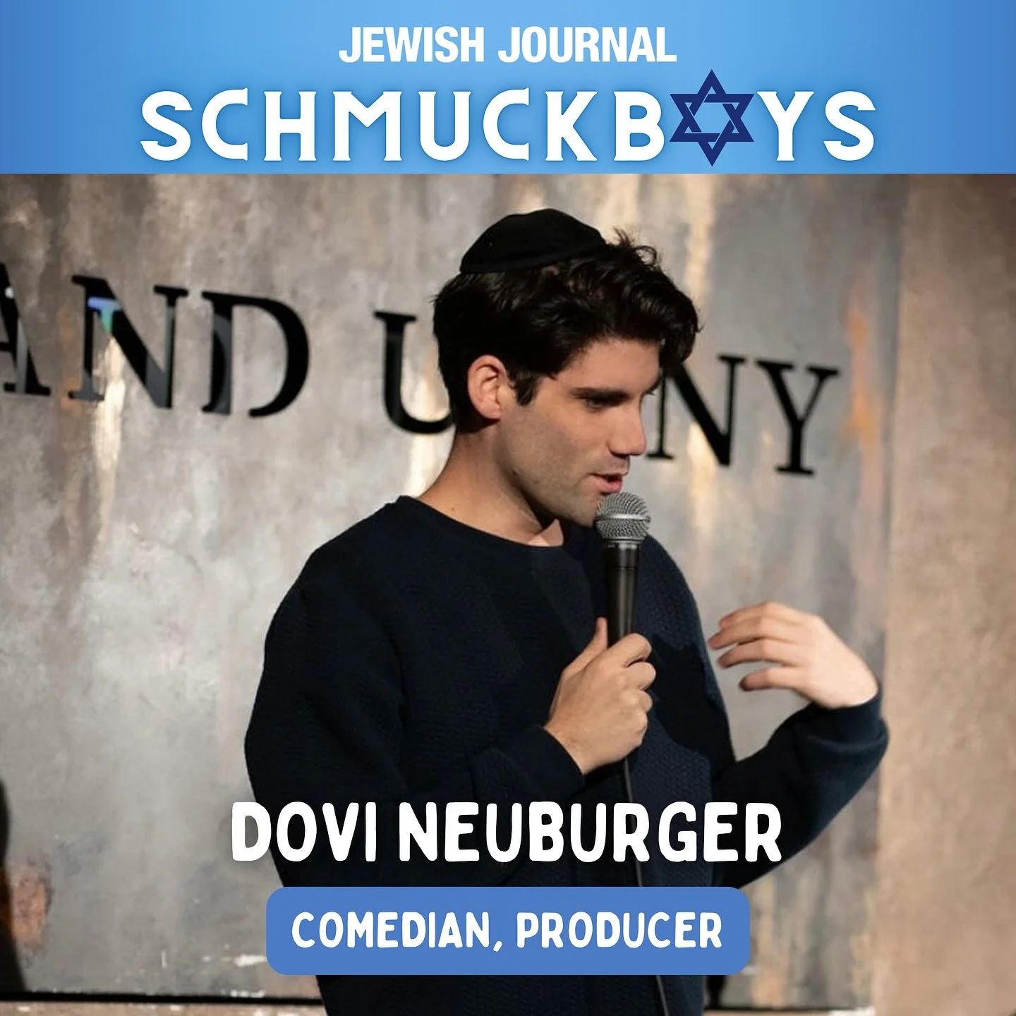 This week and for our final episode of season 4 we welcome the hilarious @dovineuburger ! We talk all things comedy, the Jewish singles community, and fighting antisemitism. Tune in now wherever you listen to podcasts! 🎙️🎧✡️

#podcast #jewish #jewi
