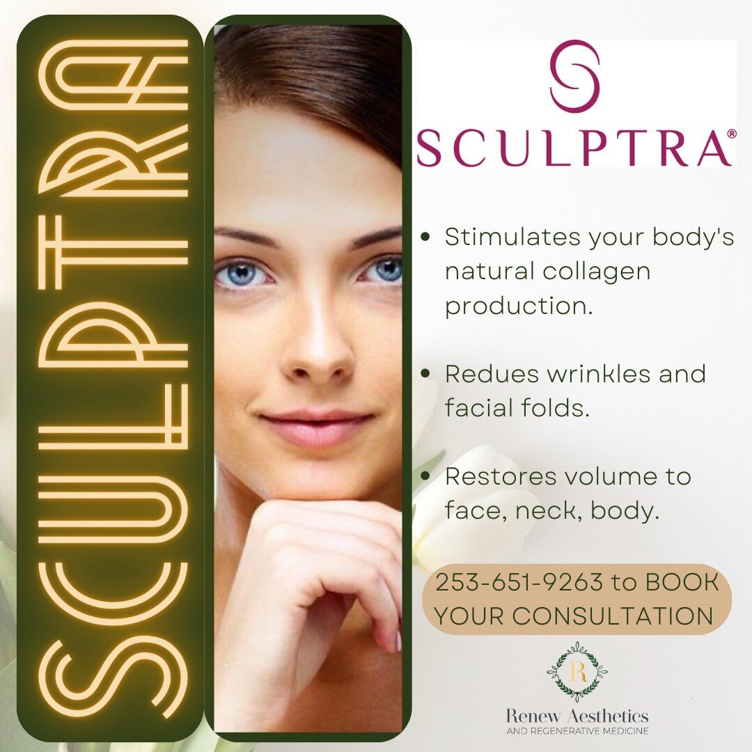 Activate the skin's natural regenerative process with Sculptra to help replenish lost facial or body collagen. 

Collagen is the most common protein in the body and helps support the skin's inner structure.

This FDA-approved injectable subtly and gr
