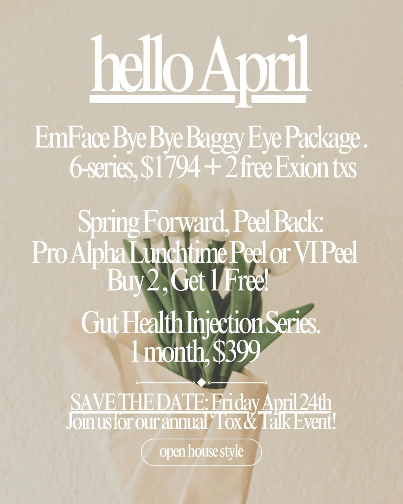 Hello April. ☀️🌷

#baggyeyes #emface #chemicalpeel #lunchtimepeel #guthealth