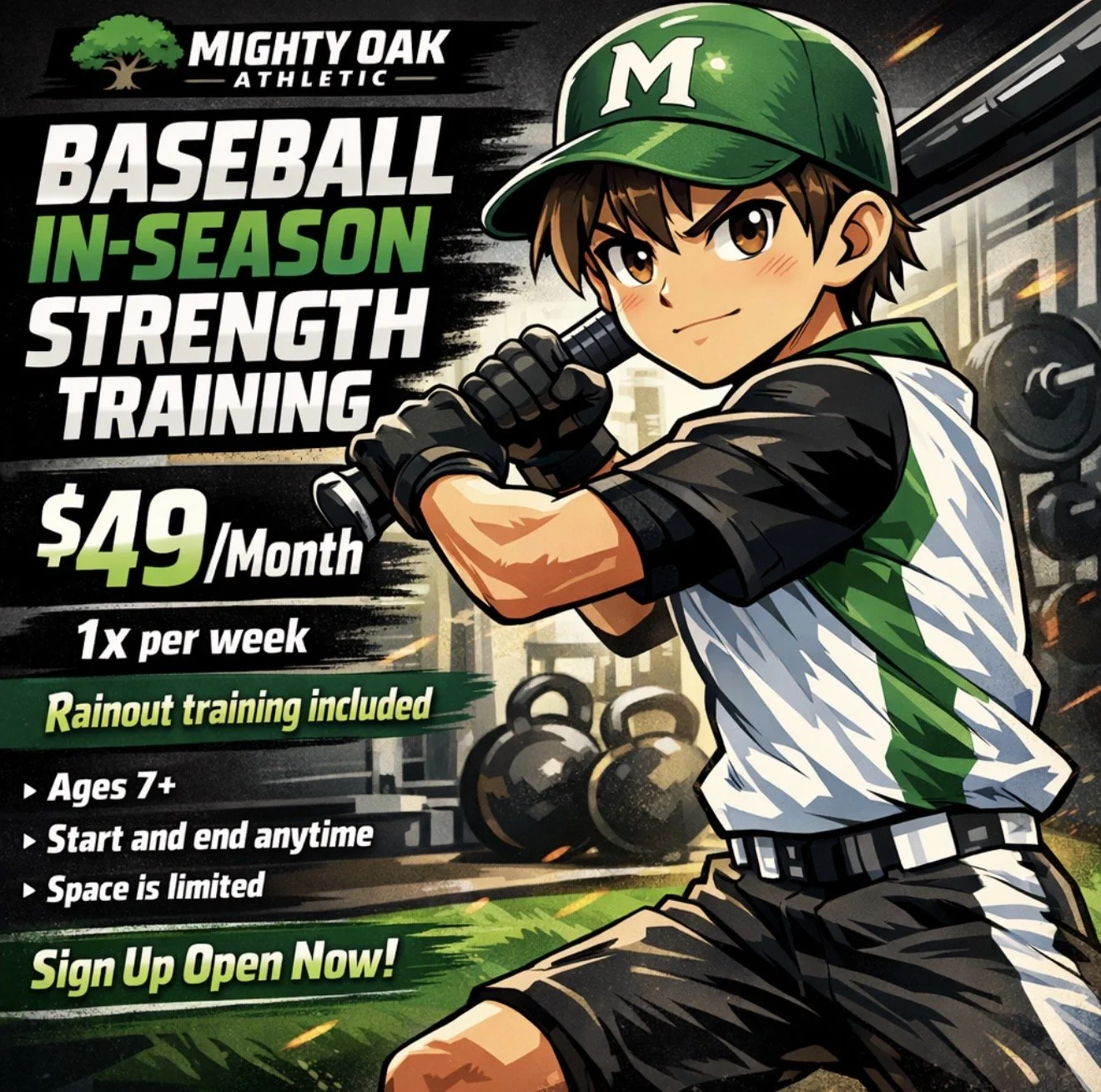 Mighty Oak Athletic in season baseball softball strength training.jpg