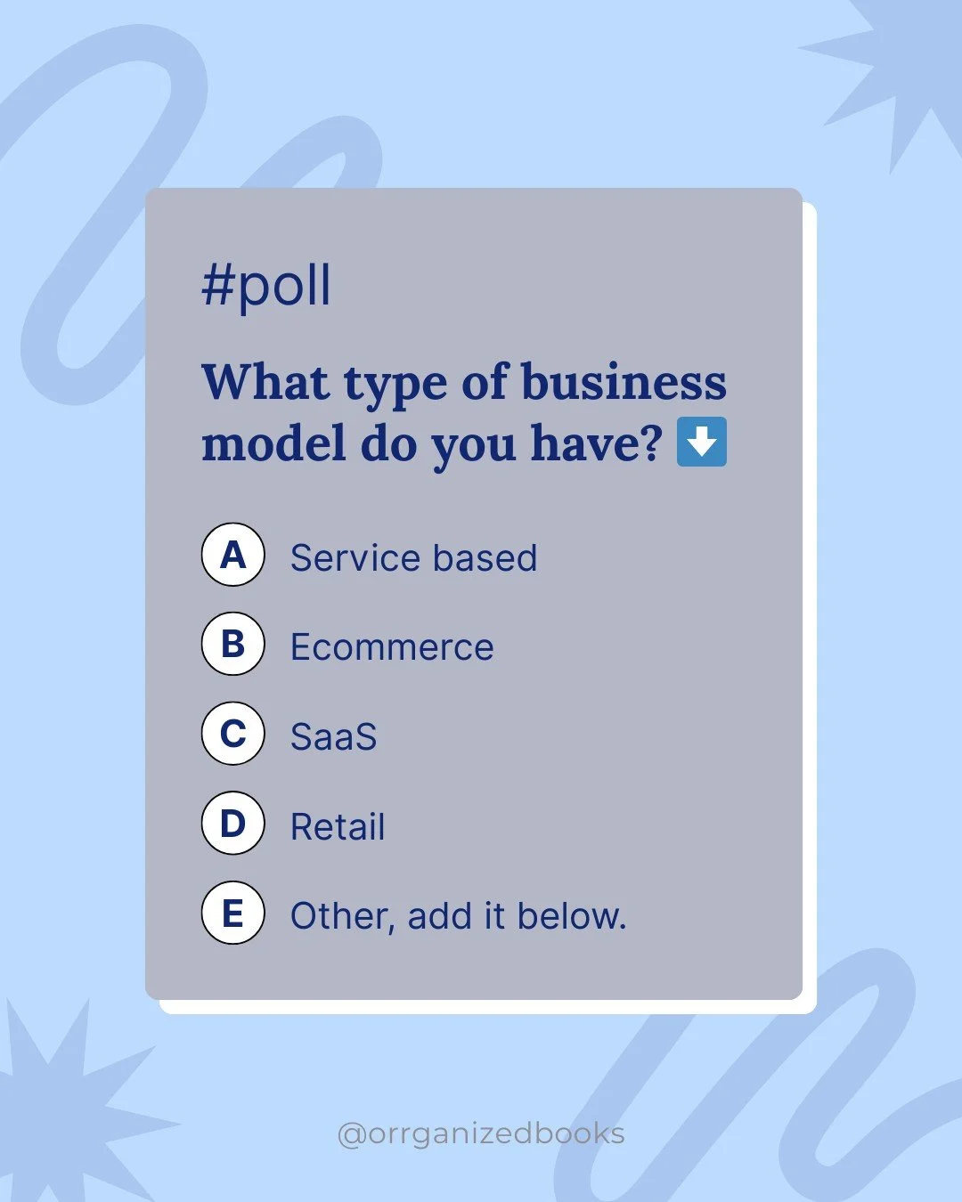 Alright, business owners&hellip; what kind of empire are you building?

Drop your business model below and if you chose other, tell us what you do. We want to know!
.
.
.
#Businessbookkeeping 
#Atlantabookkeeper 
#Mcdonoughaccountant 
#Georgiabookkee