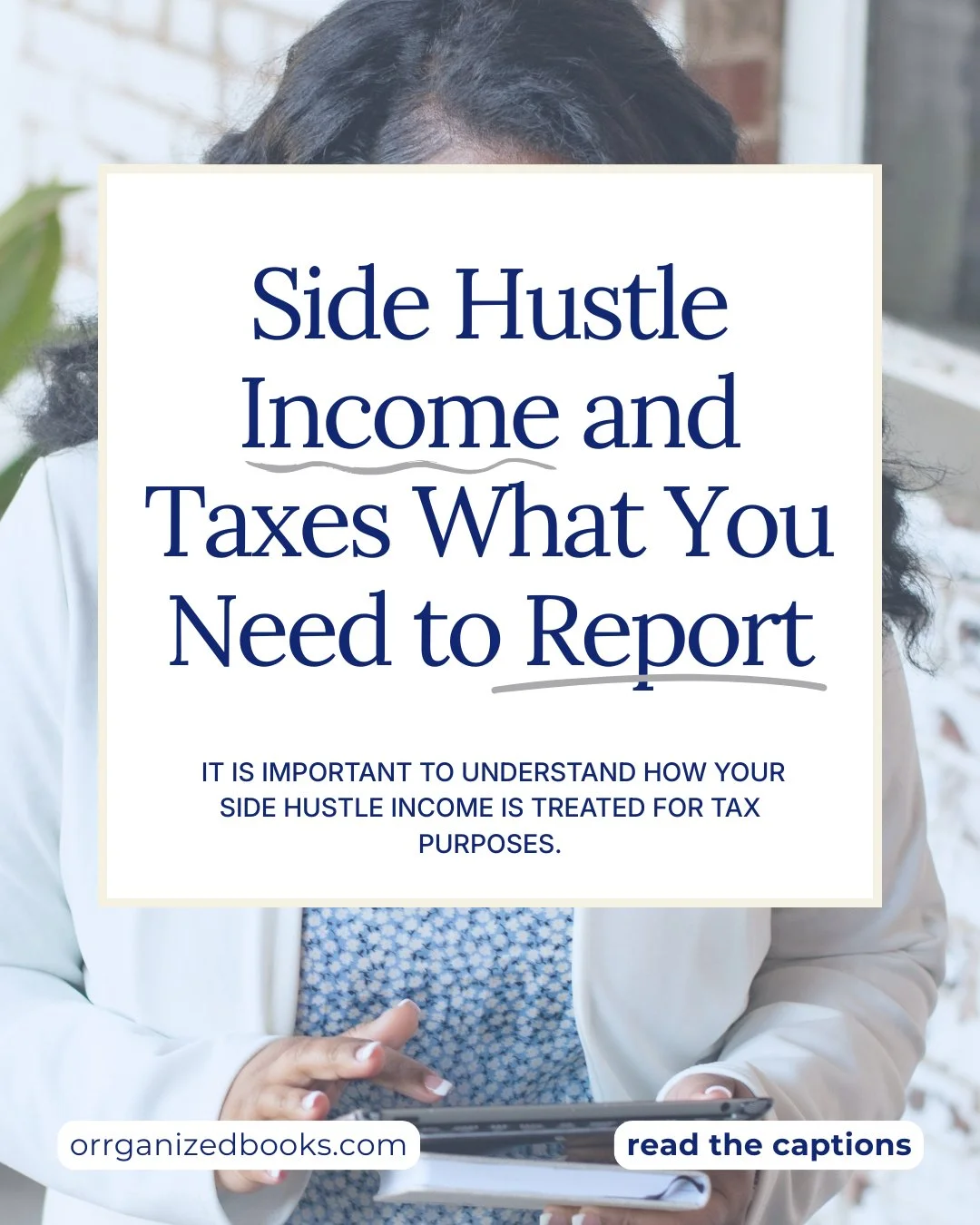 If you&rsquo;re earning extra income on the side, the IRS still expects it to be reported.

This can include things like:

- Designing logos or managing social media for clients
- Selling products on Etsy, Amazon, or Shopify
- Driving for Uber or Doo