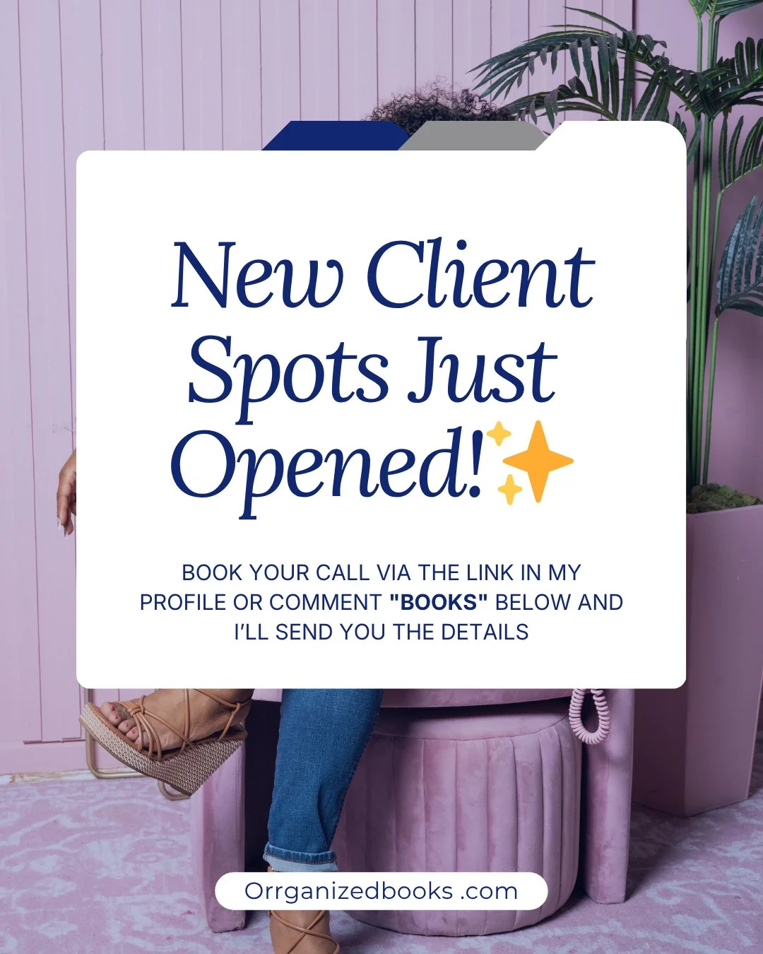 New client spots just opened!

If your bookkeeping has been pushed to the side or you are ready for consistent, reliable support, now is a great time to get started.

We help you stay organized, accurate, and confident in your numbers so you can focu
