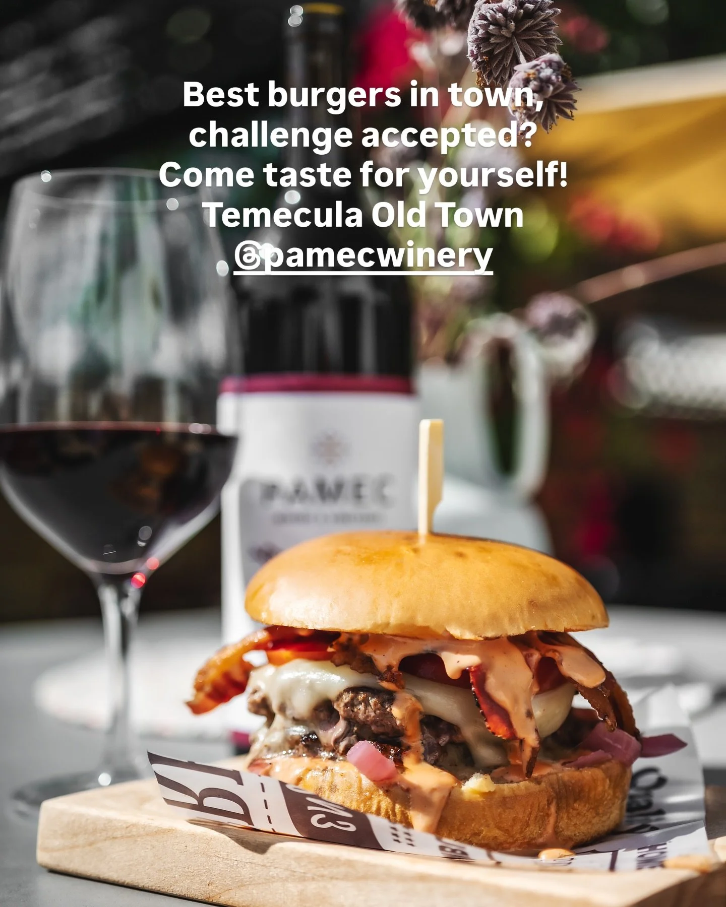 Juicy patties, melty cheese, and all the fixings, made fresh and served with flavor! 
📍28522 Old Town Front Str
⏰ 12:30pm - 6:30pm

#TemeculaEats #OldTownTemecula #TemeculaFoodie #TemeculaBurgers #FoodieInTemecula #TemeculaMarkets #TemeculaEvents #B